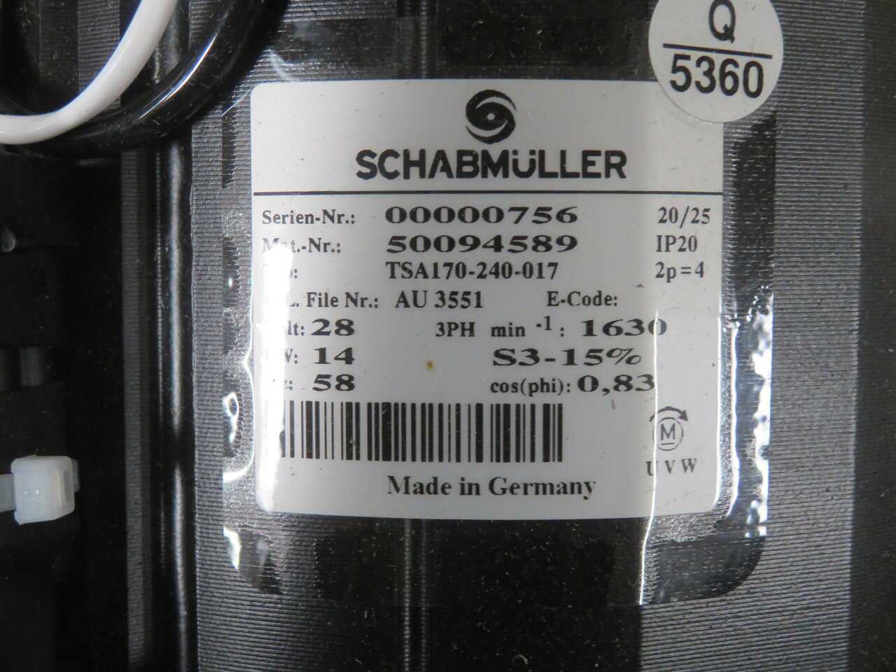 Schabmüller 50094589 Geared Drive Motor With Pump - GEARMOTOR