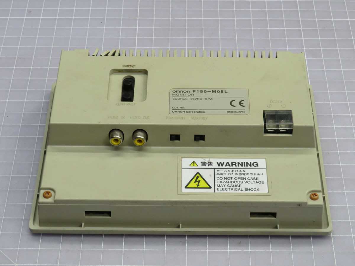 OMRON F150-M05L LCD MONITOR T248465 - HMIS & DISPLAYS