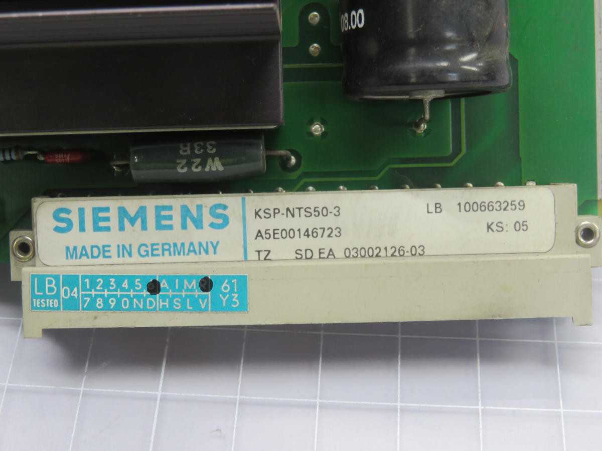 SIEMENS A5E00146723 KSP-NTS50-3 CIRCUIT BOARD T221731 - PCB CIRCUIT BOARDS
