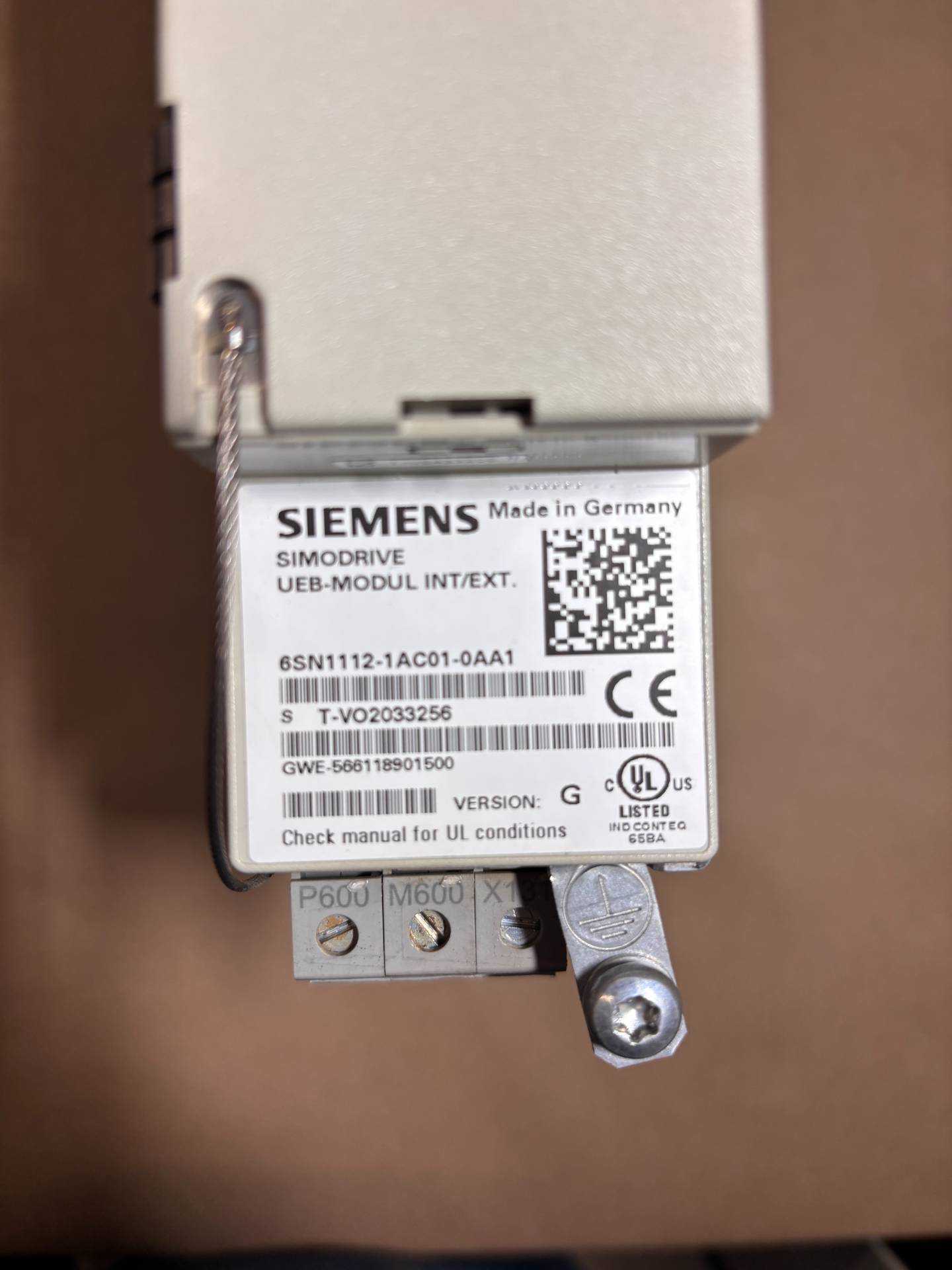 SIEMENS 6SN1112-1AC01-0AA1 SIMODRIVE 611 MONITORING MODULE - PLC MODULES