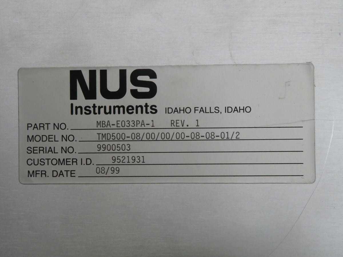 Halliburton TMD500 Time Domain Module MBA-E033PA-1 Rev 1 for Precision Testing - PLC MODULES