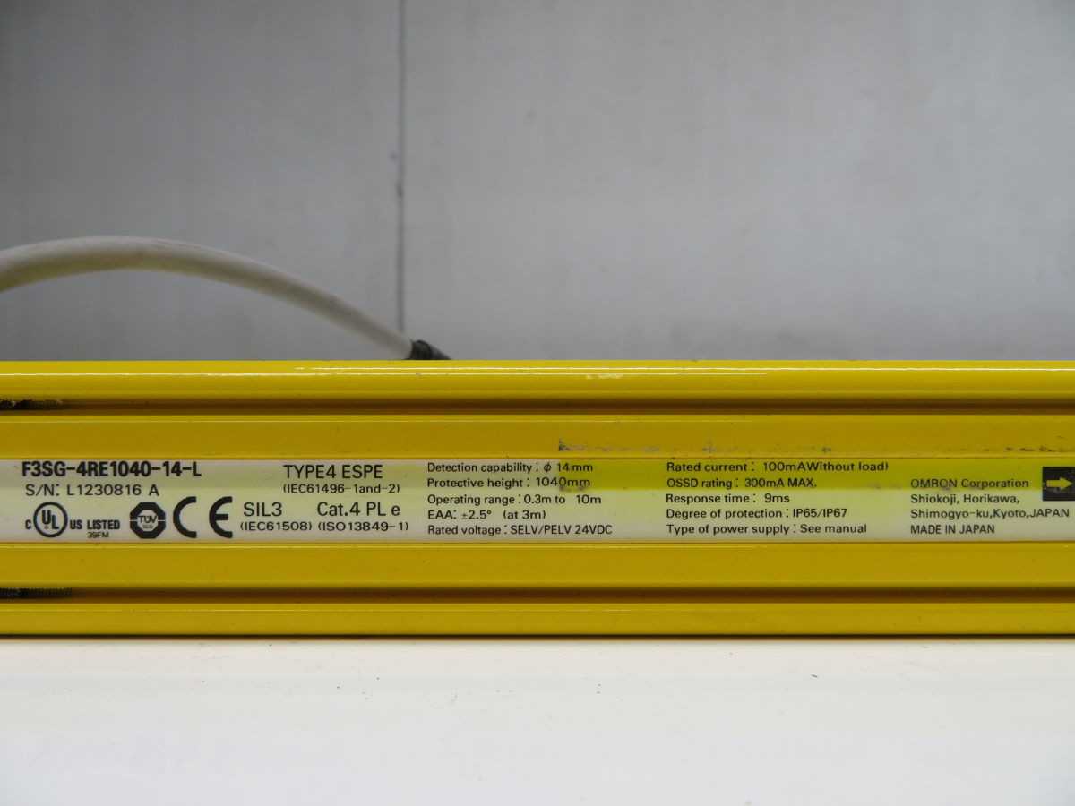 OMRON F3SG-4RE1040-14-L SAFETY LIGHT CURTAIN T253729 - SENSORS