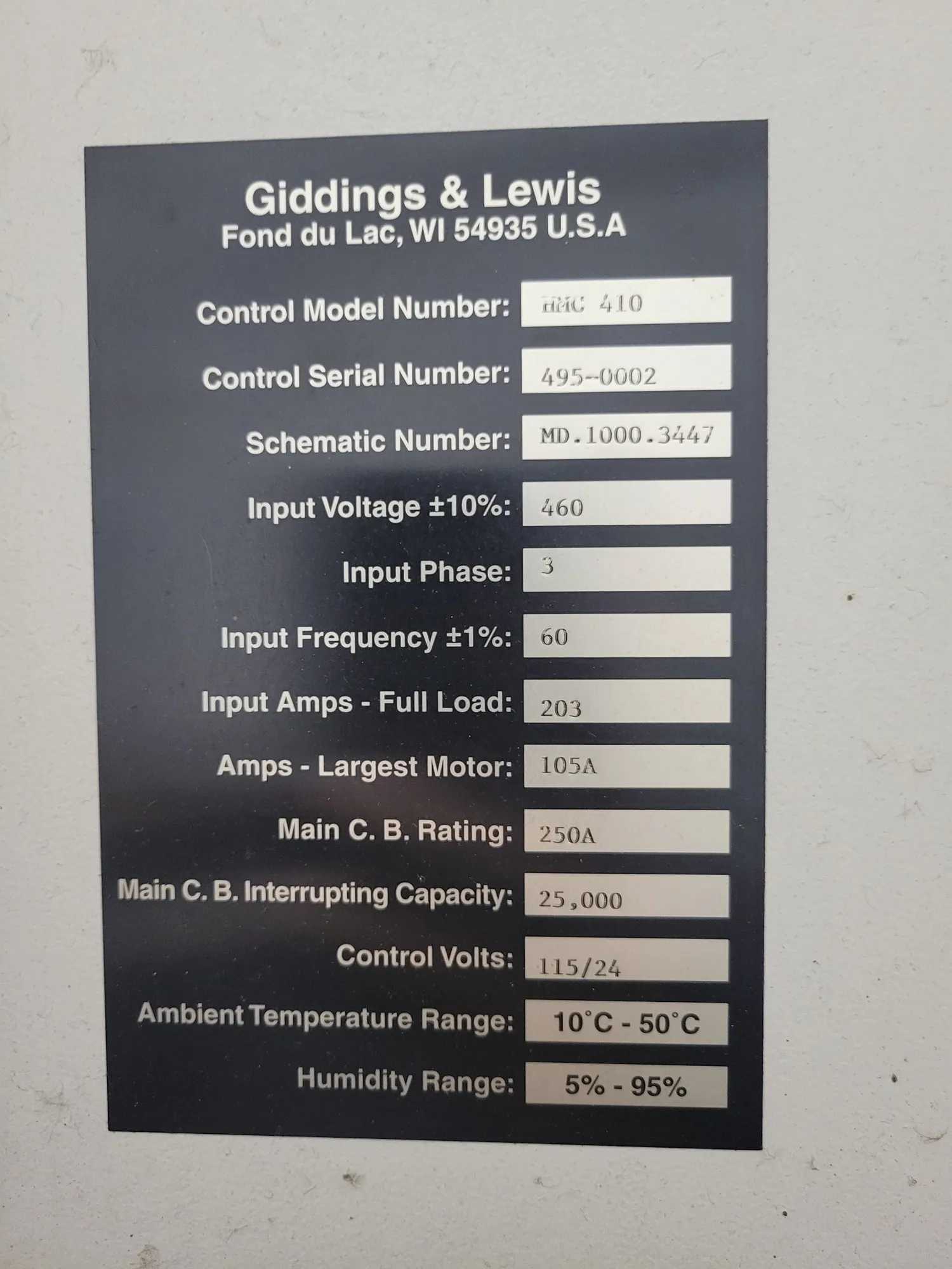 Giddings & Lewis HMC-410 | 4-Axis Horizontal Machining Center With Siemens Control - HORIZONTAL MACHINING CENTERS