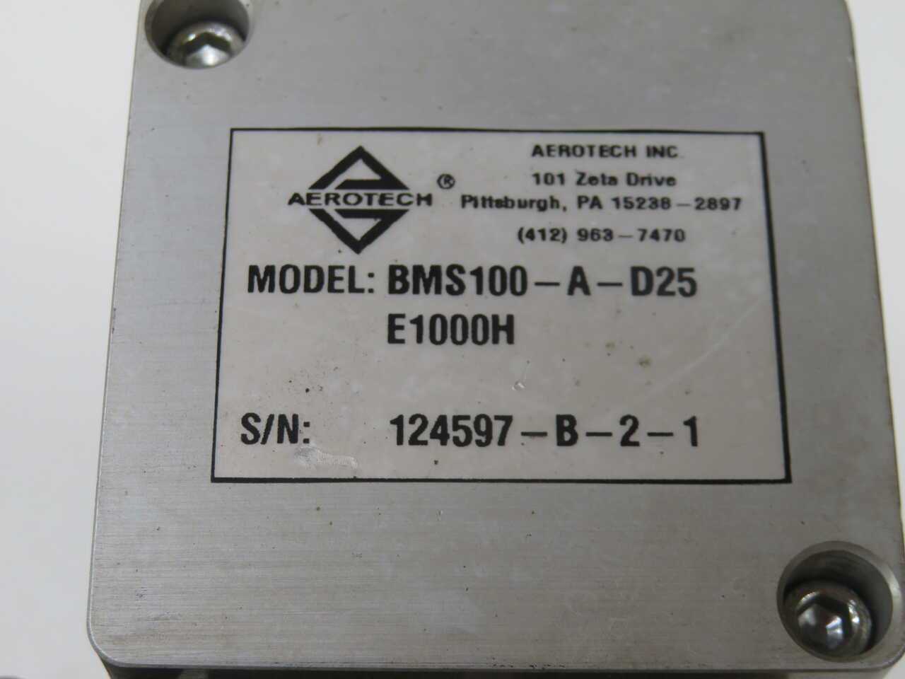 AEROTECH BMS100-A-D25 E1000H Servo Motor T270983 - SERVO