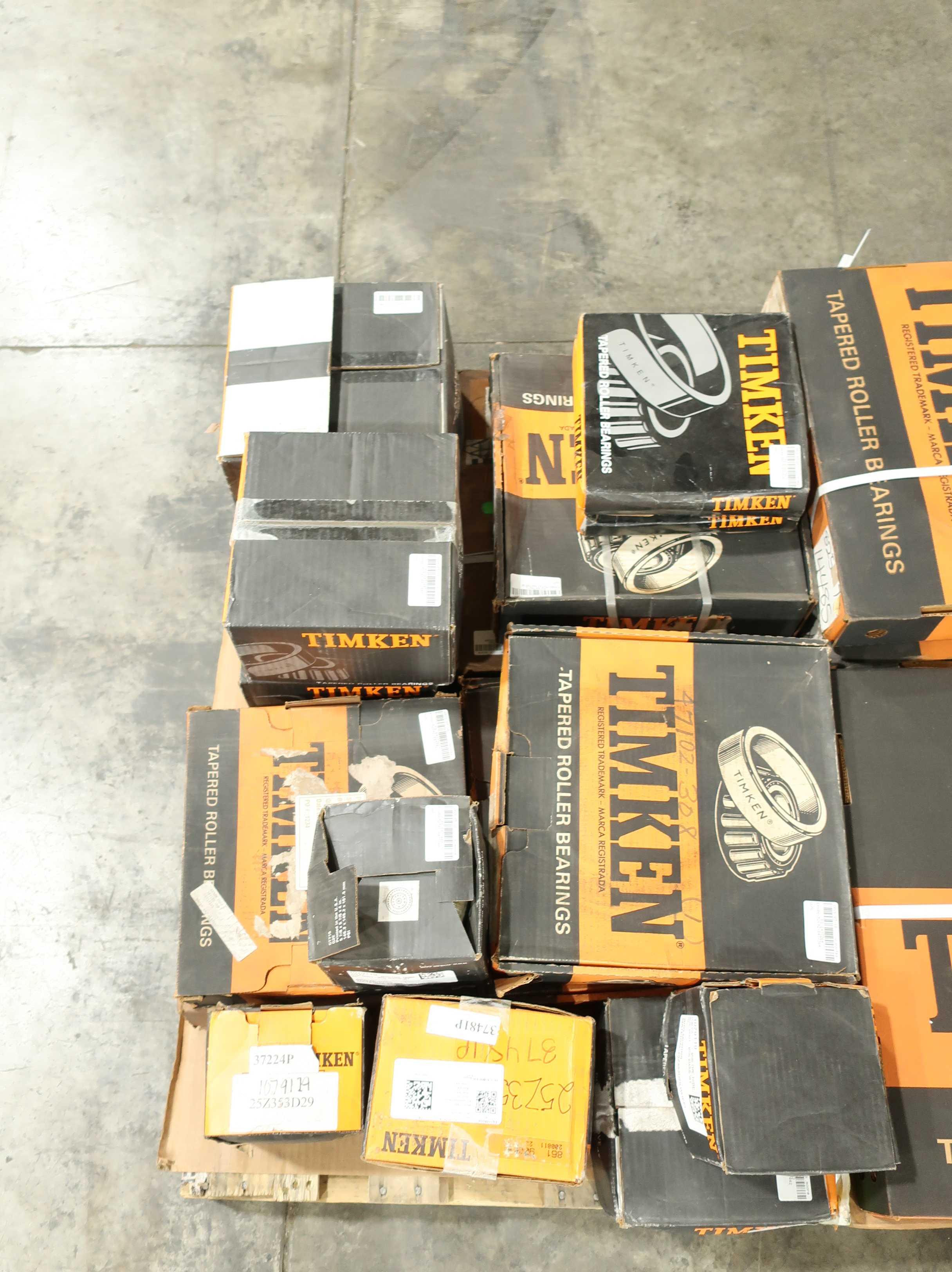 SKU 1773744 - PALLET OF ASSORTED TIMKEN TAPERED ROLLER BEARINGS - BEARINGS