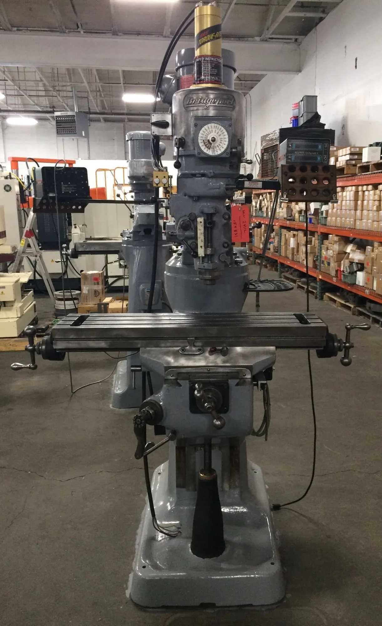 BRIDGEPORT SERIES 1 MILL 2HP, 9"X36" TABLE, DRO, R8 SPINDLE, 4200 RPM - VERTICAL MILLING MACHINES