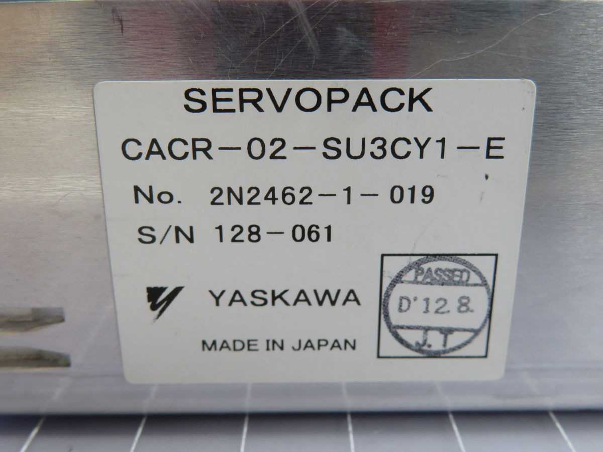 Yaskawa CACR-02-SU3CY1-E Servopack Drive T246584 - SERVO DRIVES
