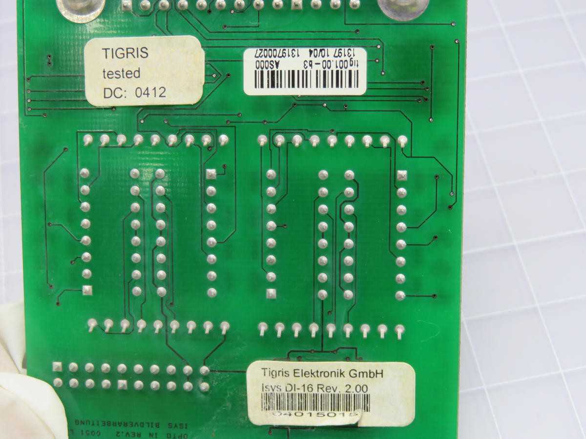 TIGRIS ELEKTRONIK ISVS DI-16 1319700027 CIRCUIT BOARD T221243 - PCB CIRCUIT BOARDS