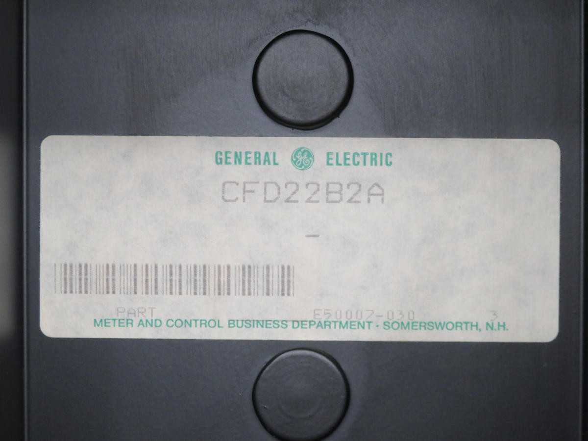 GE CFD22B2A HIGH SPEED DIFFERENTIAL RELAY T194198 - ELECTRICAL COMPONENTS