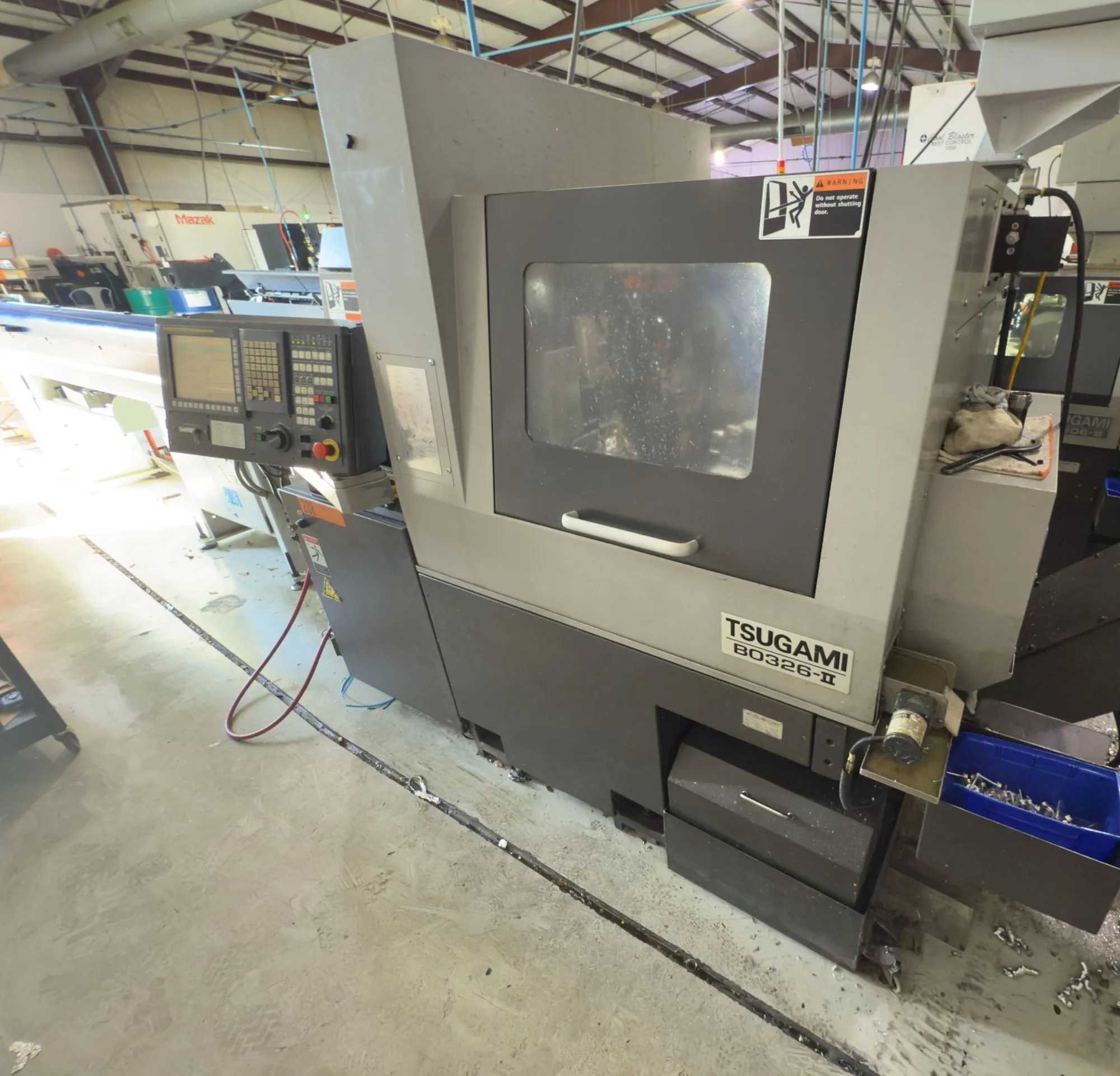 2014 Tsugami B0326-II Swiss Lathe With 7.5 HP, 8000 RPM, Mist Collector & High Pressure Coolant - SWISS LATHES