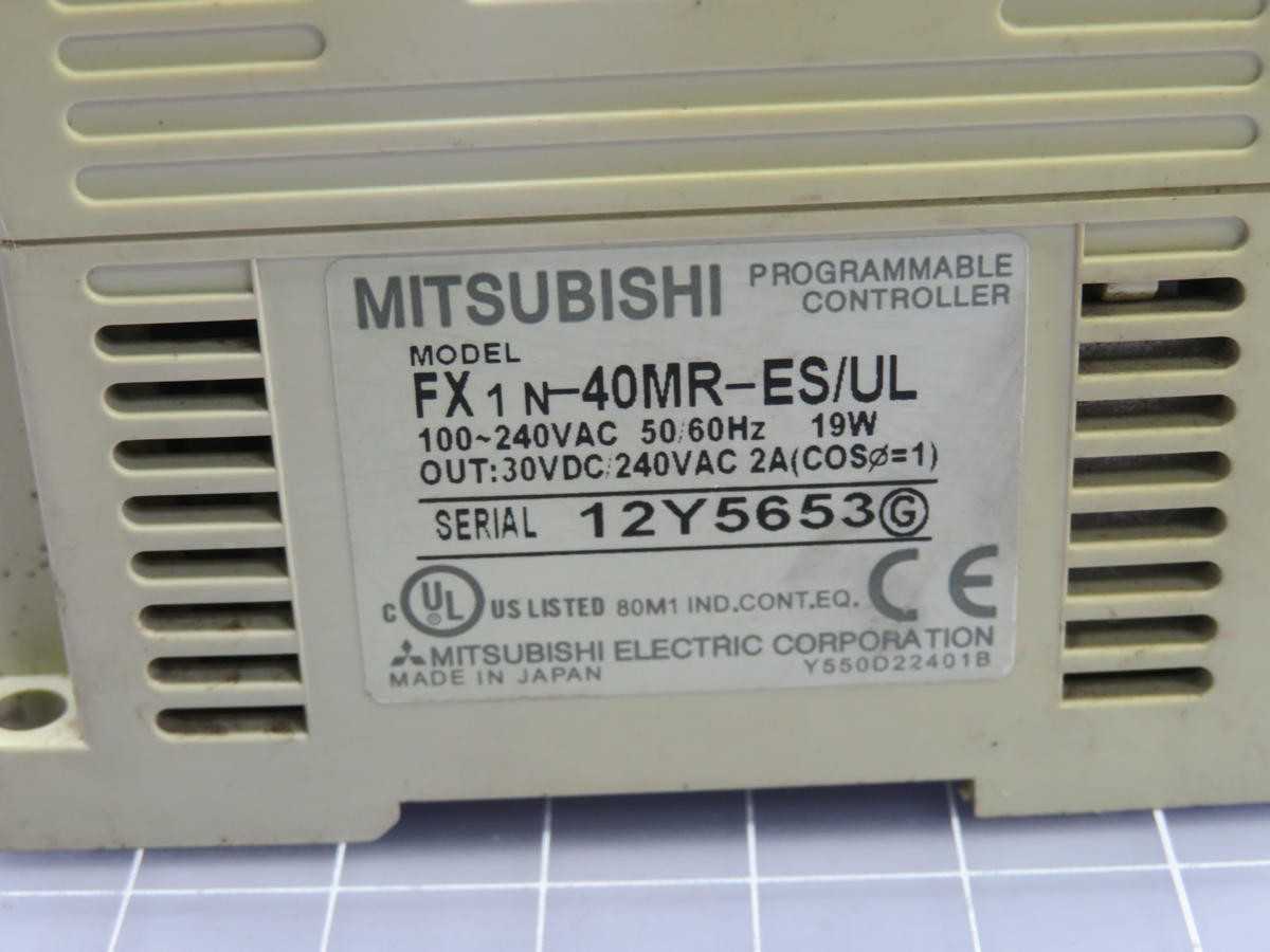 MITSUBISHI FX1N-40MR-ES/UL PROGRAMMABLE CONTROLLER T235819 - PLC MODULES