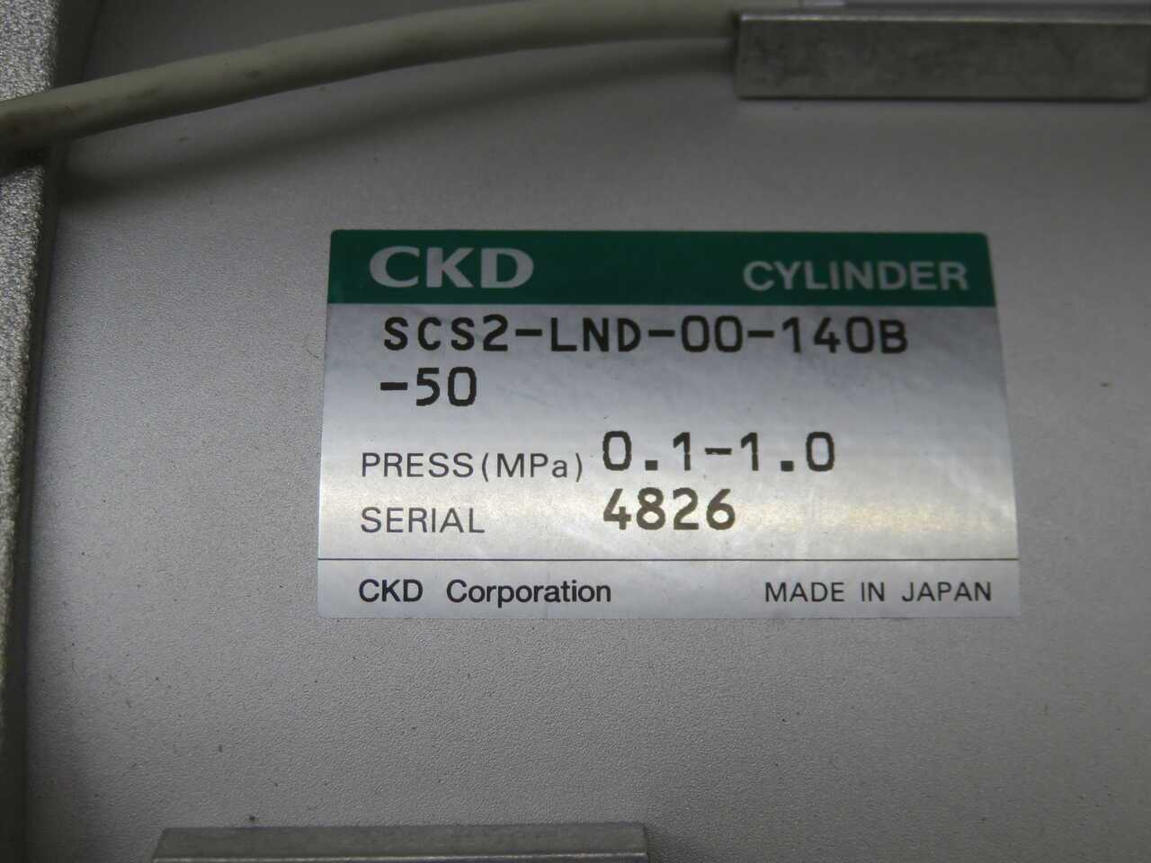 CKD SCS2-LND-00-140B-50 DOUBLE ACTING PNEUMATIC CYLINDER T270204 - PNEUMATIC CYLINDERS & ACTUATORS
