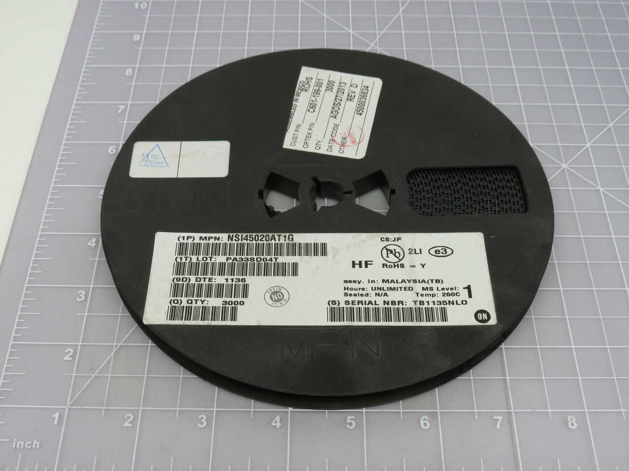 LOT OF 3000 ON SEMICONDUCTOR NSI45020AT1G LED LIGHTING DRIVERS LED DRIVER SOD 123 20MA 10% CCR T1720 - LIGHTING