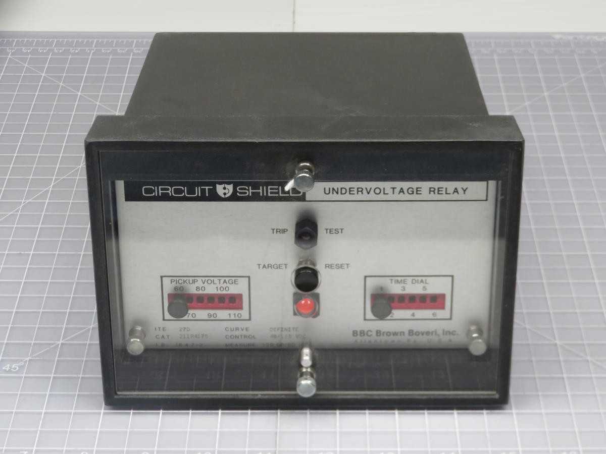 BBC 211R4175 CIRCUIT SHEILD UNDERVOLTAGE RELAY T202339 - PROTECTION RELAY