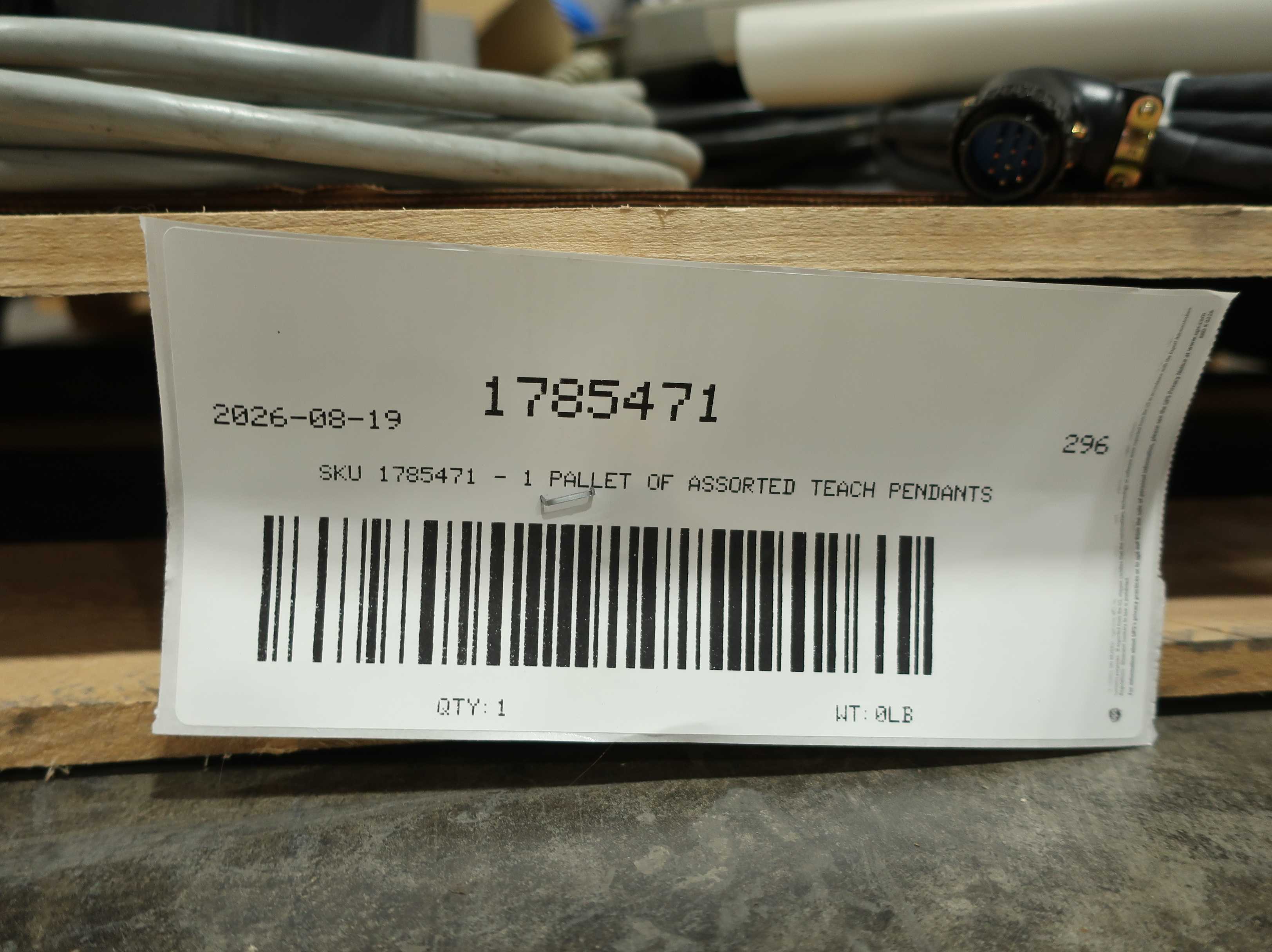 SKU 1785471 - 1 PALLET OF ASSORTED TEACH PENDANTS - TEACH PENDANTS