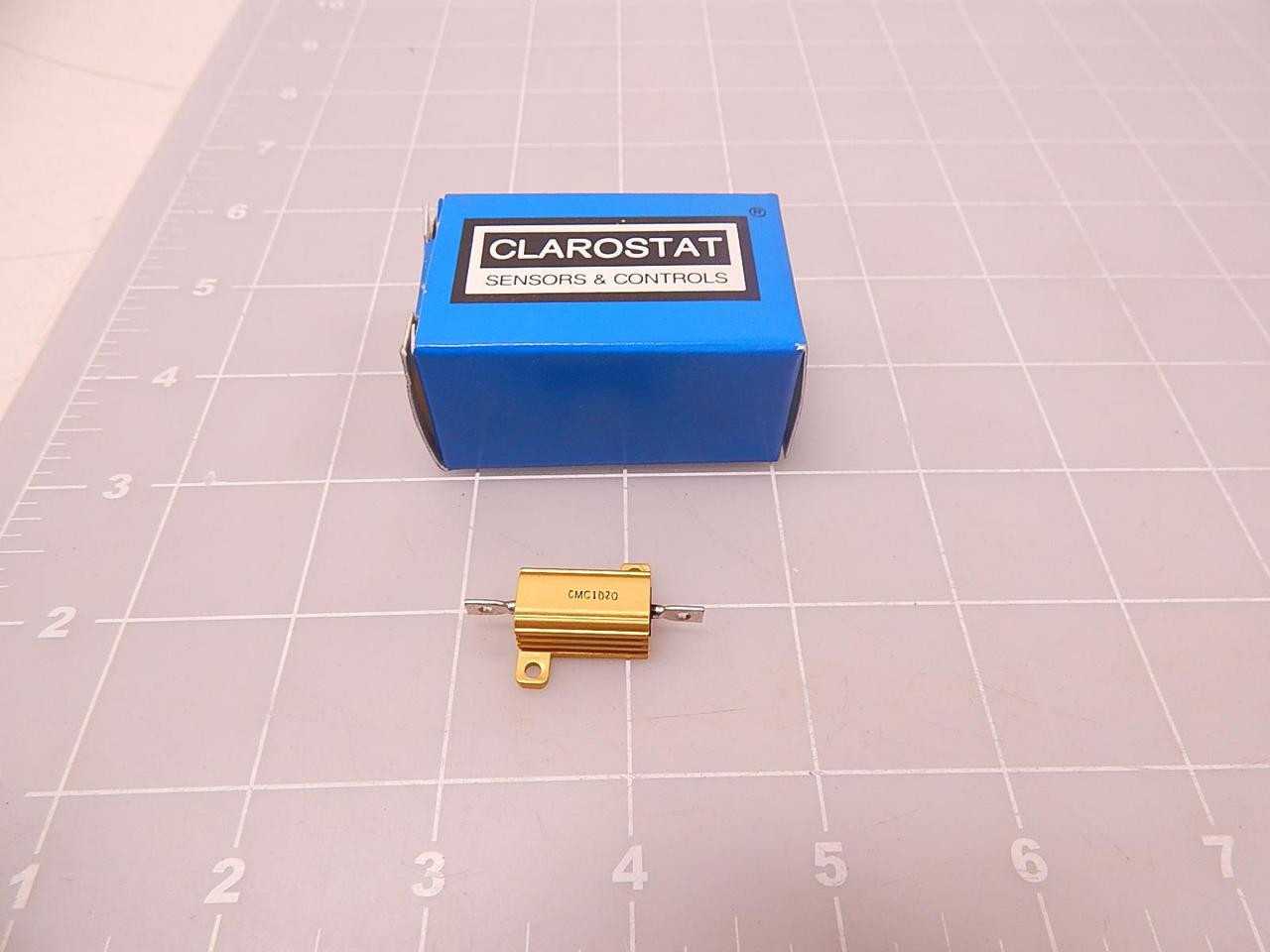 LOT OF 42 CLAROSTAT CMC1020 WIREWOUND RESISTORS - THROUGH HOLE 20 OHMS 10.0WFIXED WIREWOUND RESISTOR - SHAFT MOUNT GEAR REDUCER