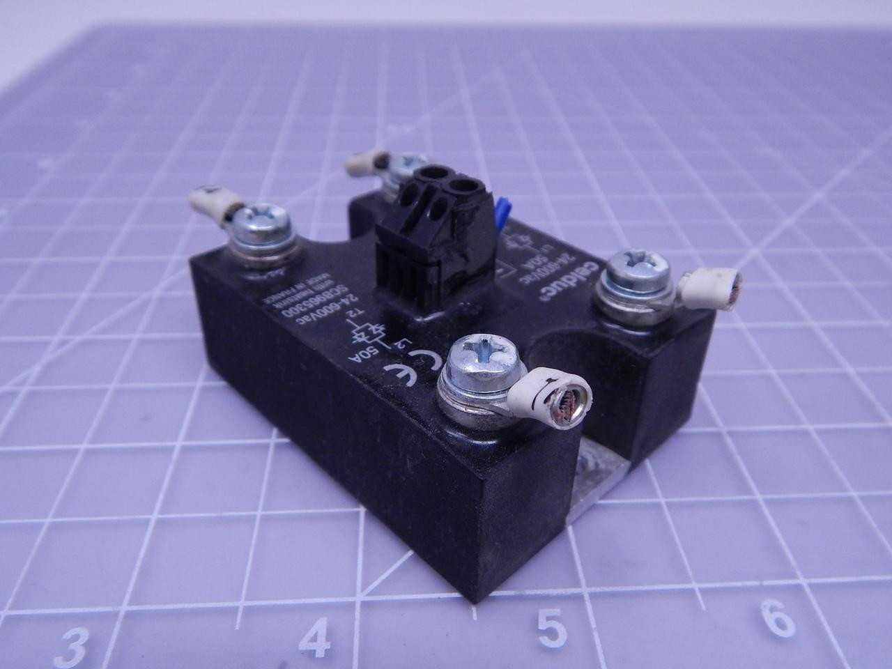LOT OF 3 CELDUC SCB965300 SOLID STATE RELAY 24-600 VAC 50 A T124333 - SOLID STATE RELAY