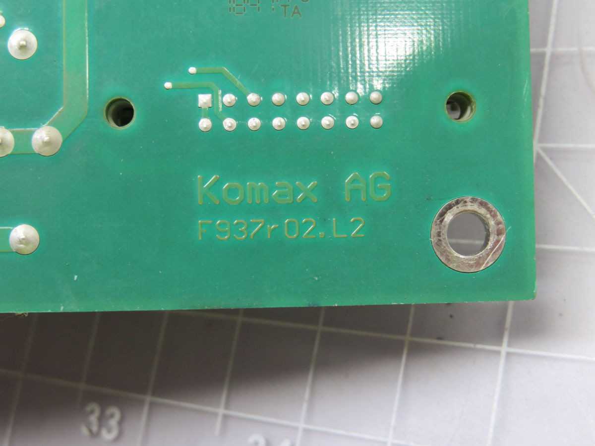 KOMAX F937R02.L2 Circuit Board T258038 For Reliable Performance - PCB CIRCUIT BOARDS