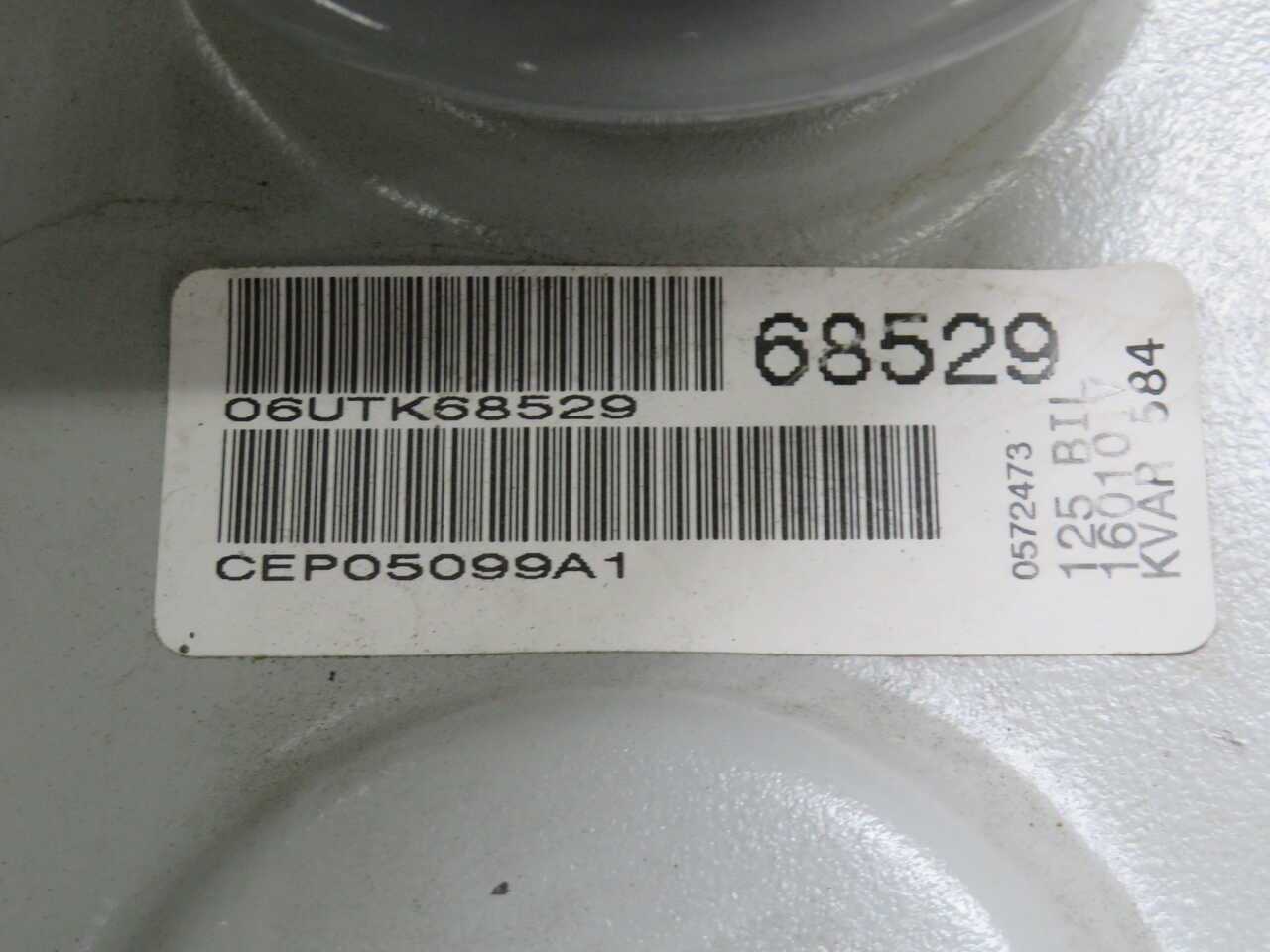 Santana High Voltage Power Capacitors 125 BIL 16010V CEP05099A1 - POWER SUPPLIES