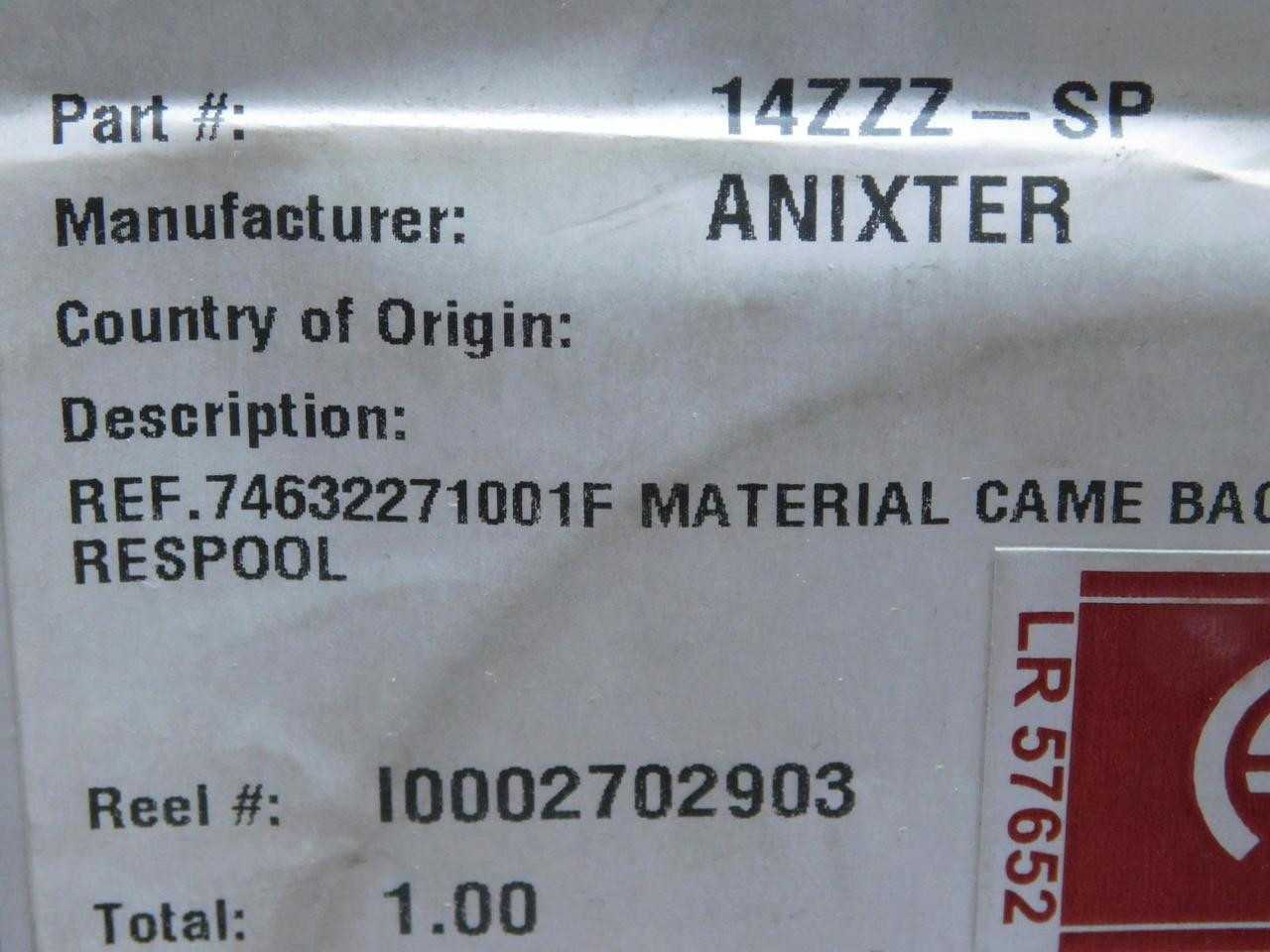 750 Ft Anixter 14ZZZ-SP Hook-Up Wire T132730 - Bulk Lot for Electrical Projects - ELECTRICAL WIRE