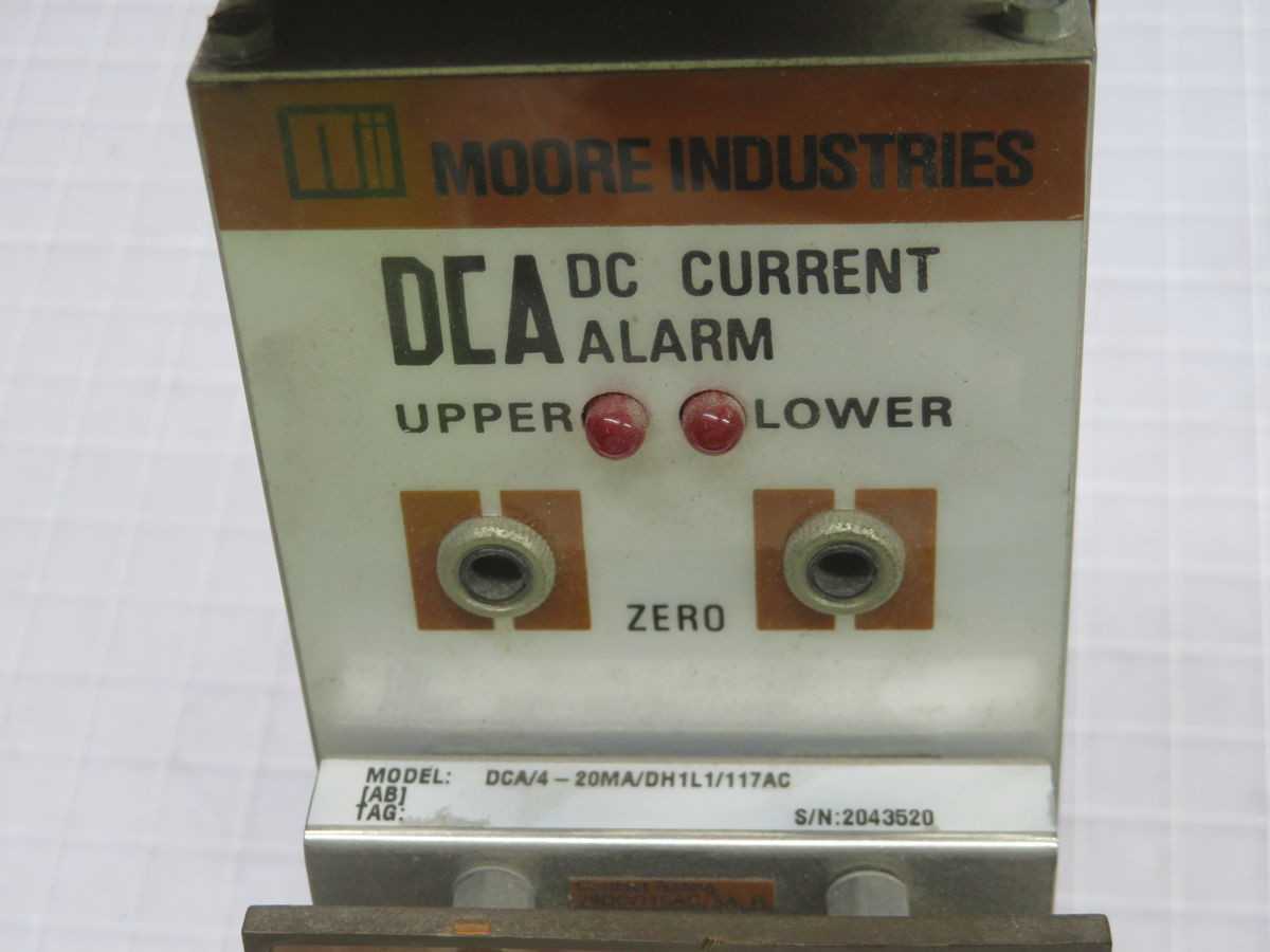 MOORE DCA/4-20MA/DH1L1/117AC DC CURRENT ALARM T246949 - PRESSURE TRANSMITTER