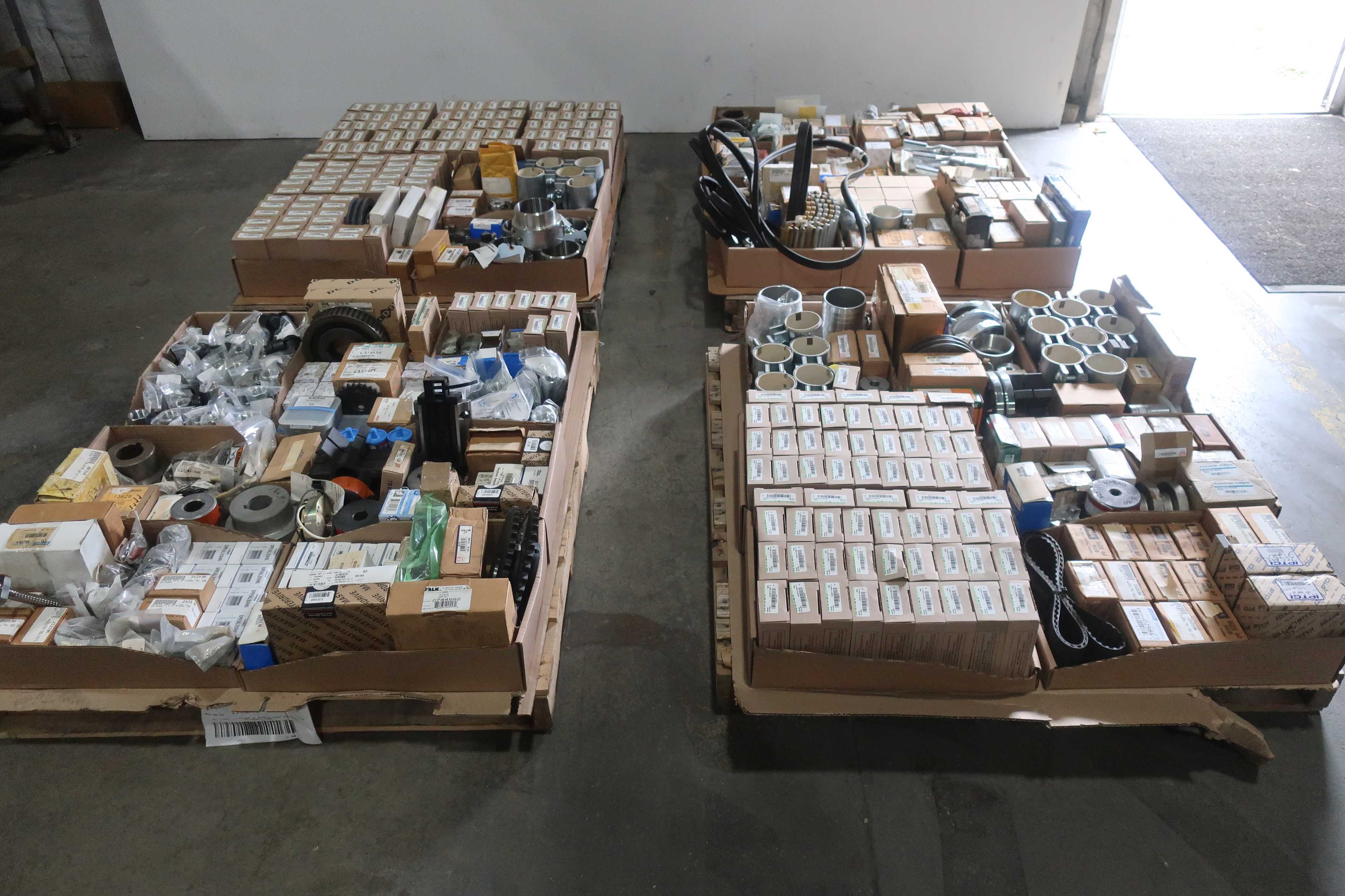 SKU 1770211 - 4 PALLETS OF ASSORTED POWER TRANSMISSION REPLACEMENT PARTS - POWER TRANSMISSION