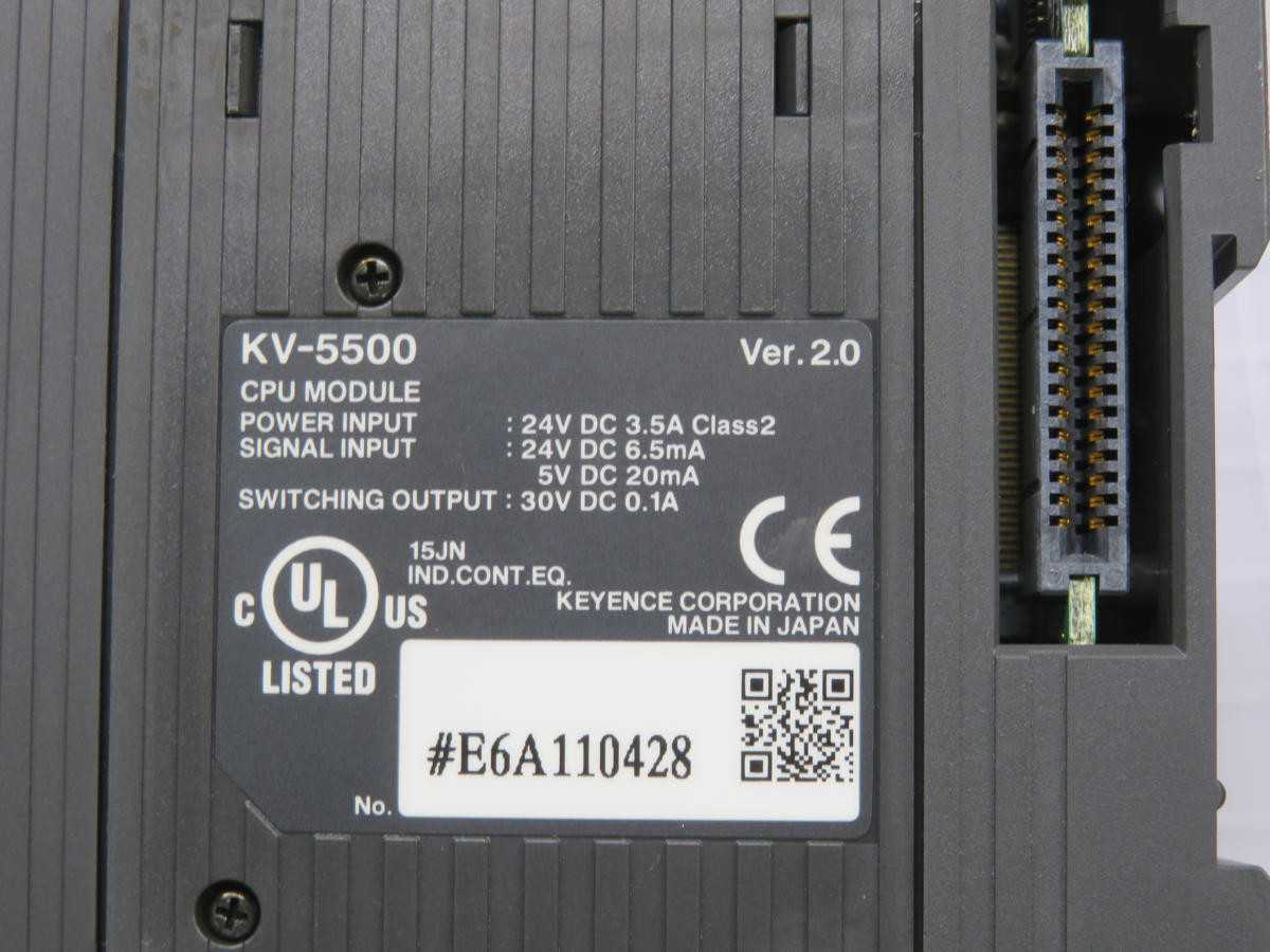 KEYENCE KV-5500 CPU MODULE T229127 - PLC MODULES