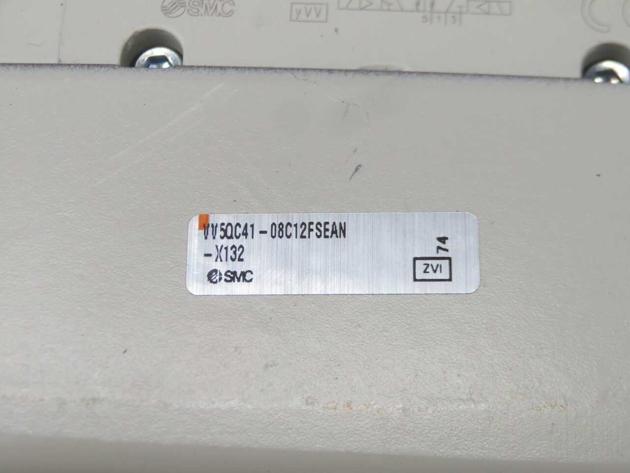SMC VV5QC41-08C12FSEAN-X132 PNEUMATIC MANIFOLD VALVE T272333 - SOLENOID VALVE