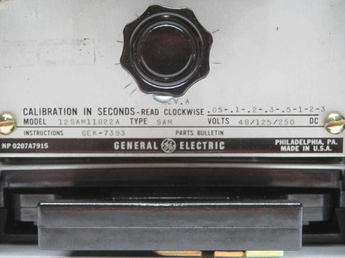 GE 12SAM11822A SAM TIMING RELAY T210541 - ELECTRICAL COMPONENTS