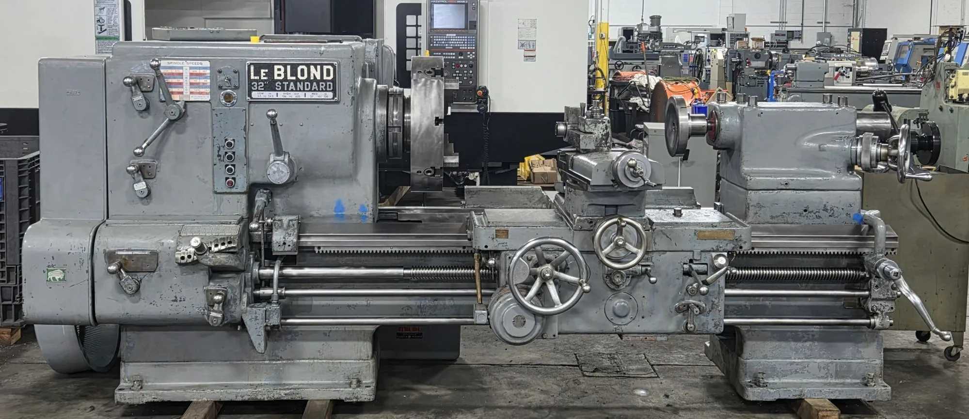 32" X 48" Leblond 32 Heavy Duty Standard Engine Lathe, 30 HP, 1800 RPM, 24" Chuck - MANUAL LATHES