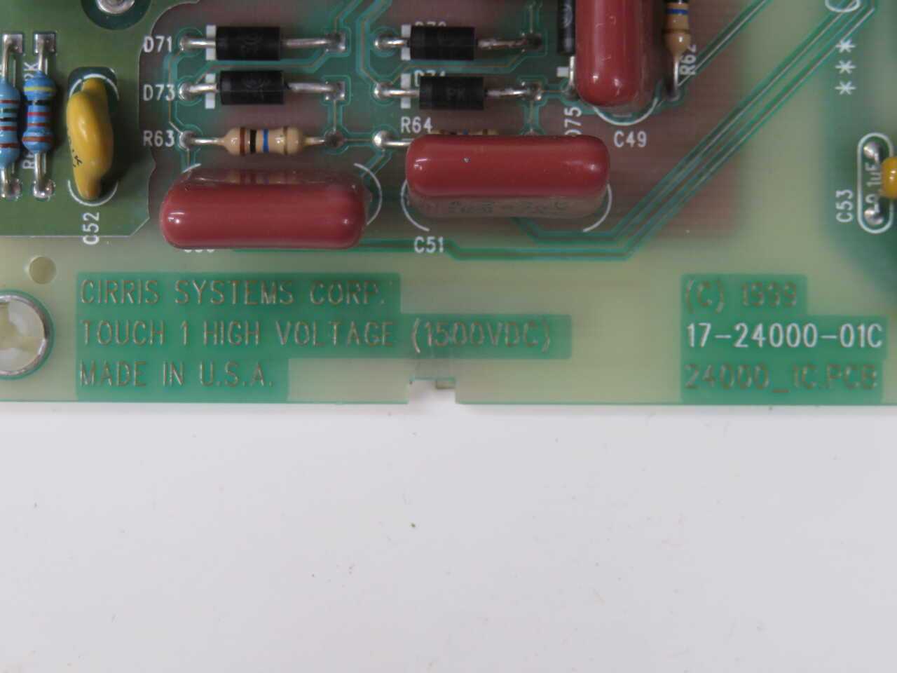 CIRRIS SYSTEMS 17-24000-01C CIRCUIT BOARD T270963 - PCB CIRCUIT BOARDS