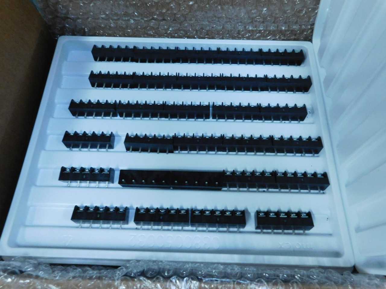 LOT OF 500 WOODLAND 0387044905 SR BTS PC CS 5 ASY BARRIER TERMINAL BLOCKS T149030 - TERMINAL BLOCKS