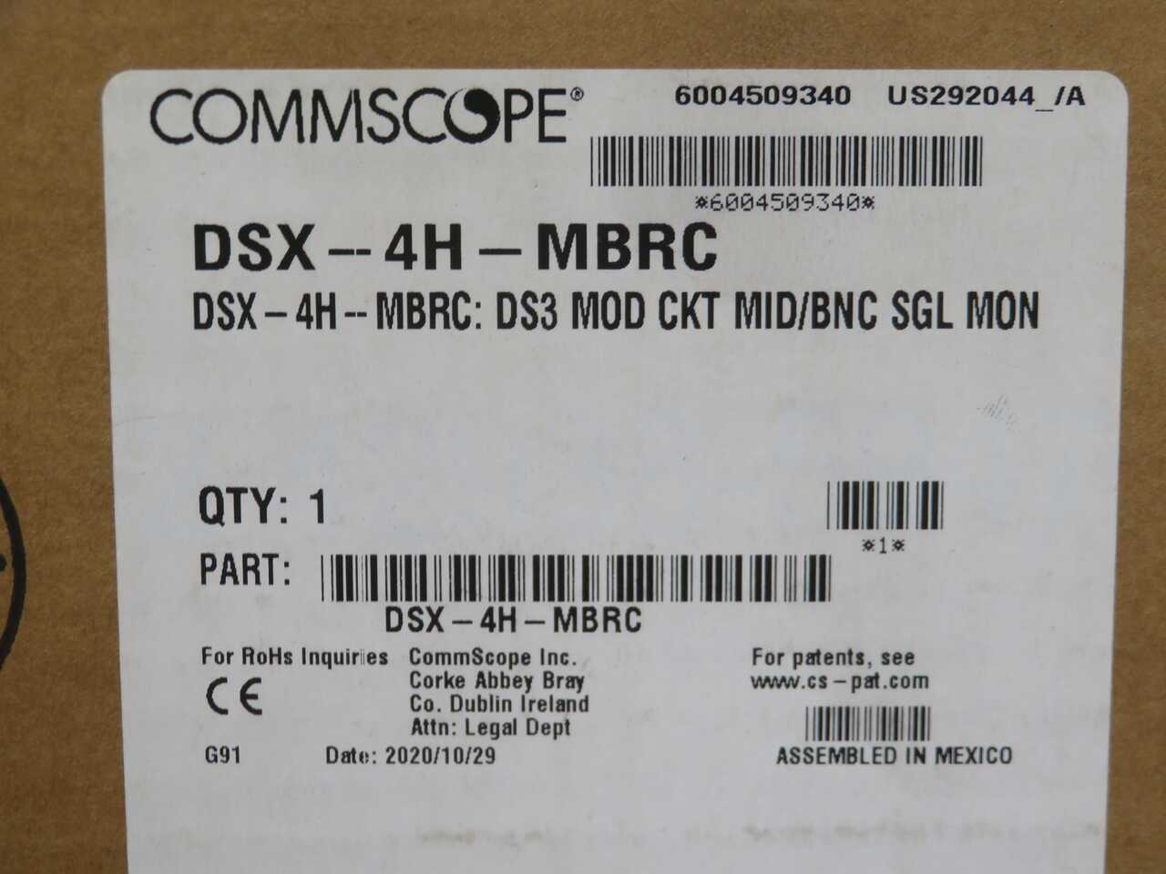 COMMSCOPE DSX-4H-MBRC CROSS-CONNECT MODULE - FIBER OPTIC CABLE