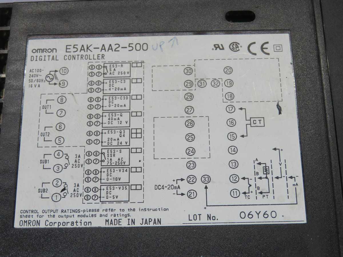 OMRON E5AK-AA2-500 DIGITAL CONTROLLER T235167 - INDUSTRIAL PARTS