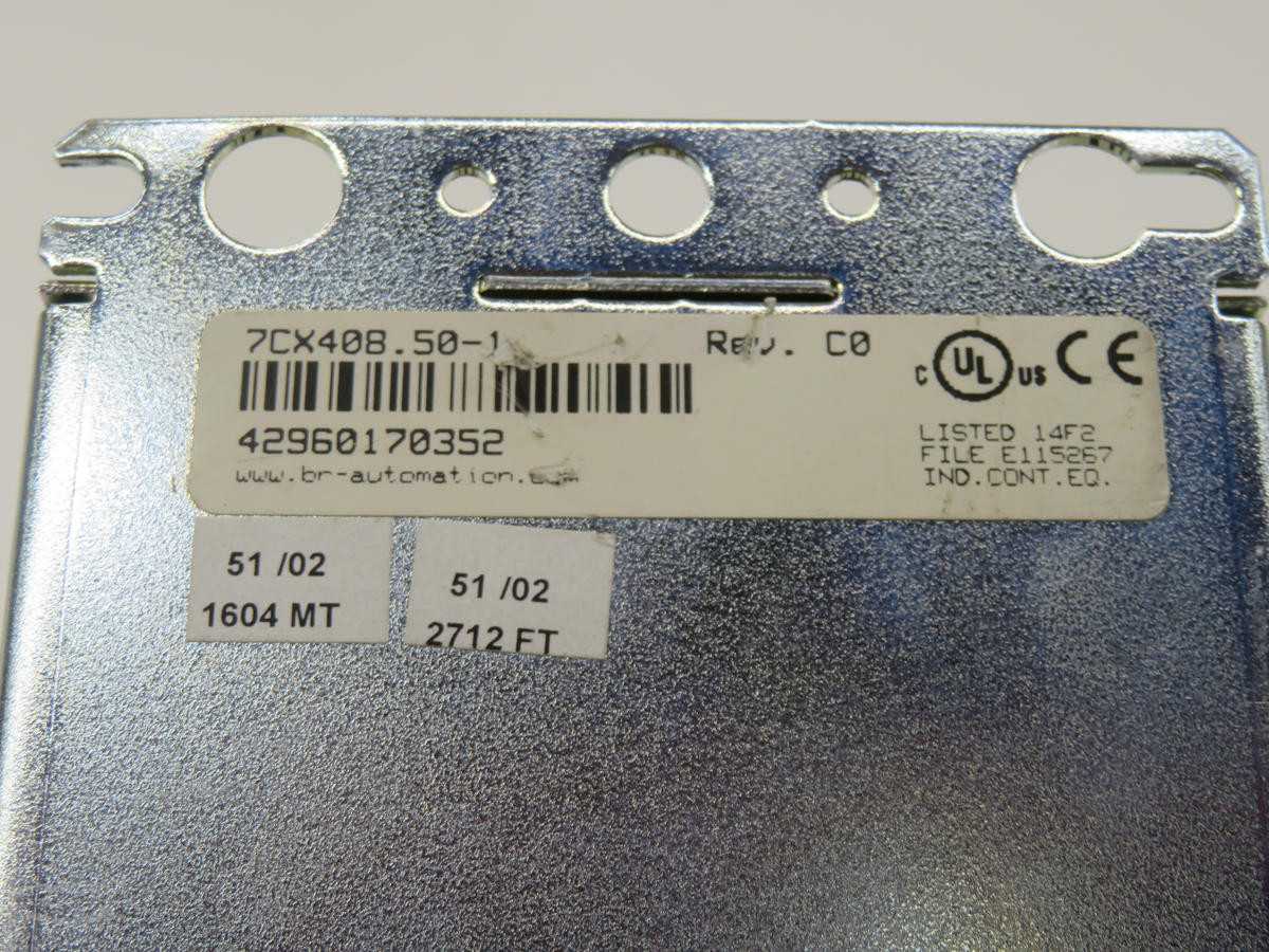 BR AUTOMATION 7CX408.50-1 CONTROL T243297 - PLC MODULES