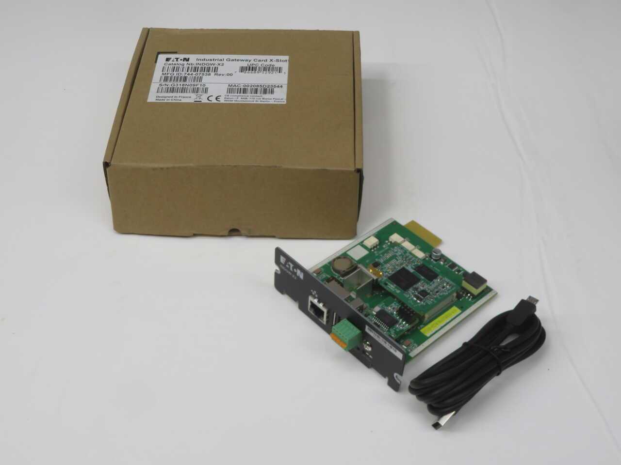 EATON INDGW-X2 INDUSTRIAL UPS NETWORK MANAGEMENT GATEWAY CARD - POWER SUPPLIES