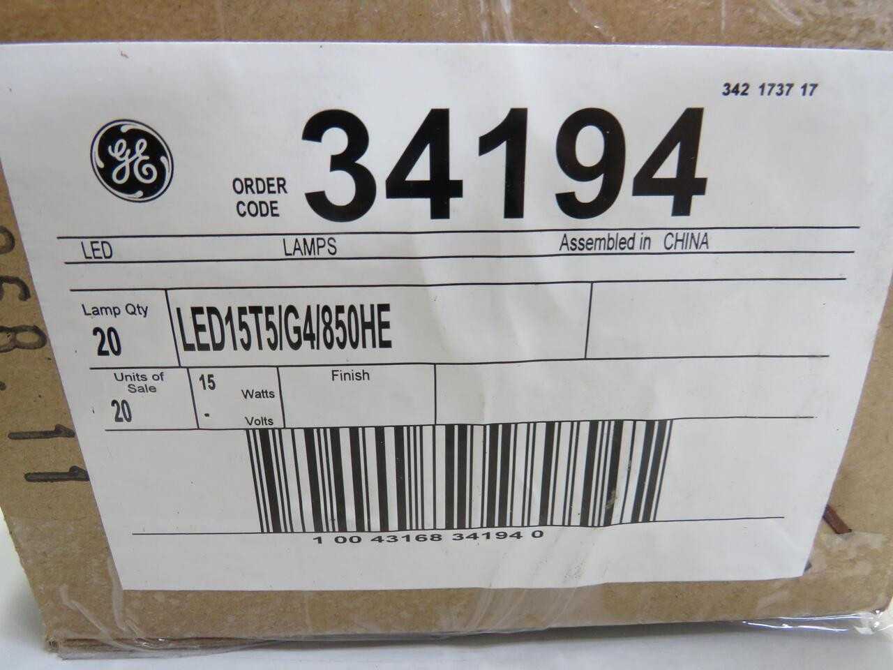 Lot Of 940 GE 34194 15W T5 LED Tube Light Bulbs - 4 Foot, 850 HE - LIGHTING