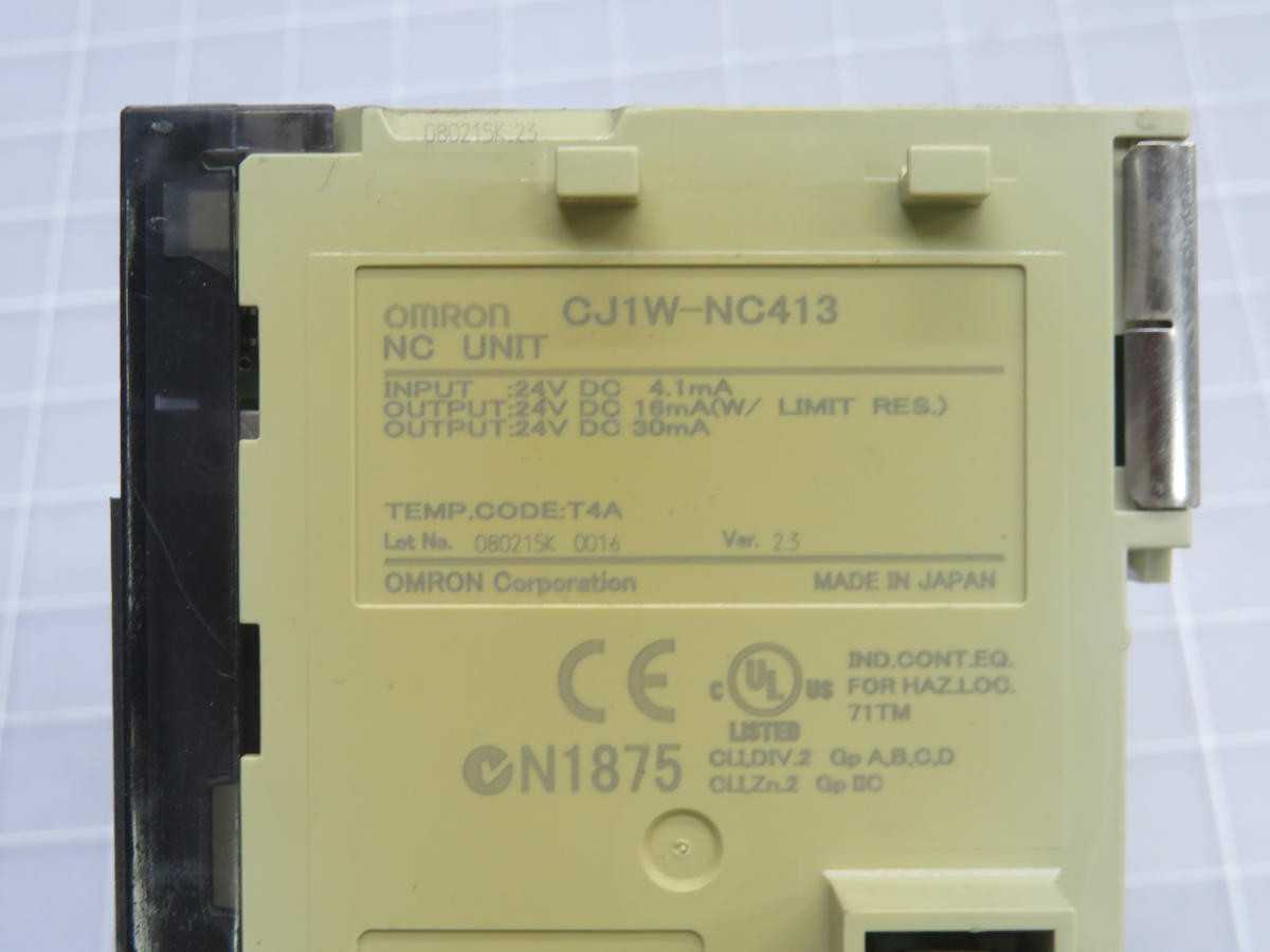 OMRON CJ1W-NC413 POSITION CONTROL UNIT T244710 - PLC MODULES