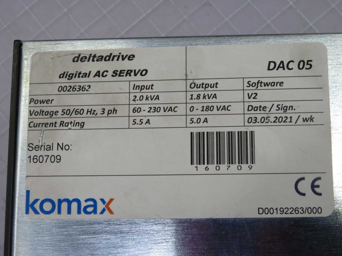 DELTA DRIVE DAC 05 AC SERVO DRIVE
T255314 - AC VFD DRIVES