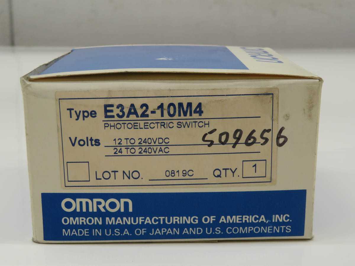 OMRON E3A2-10M4 PHOTOELECTRIC T228475 - SENSORS