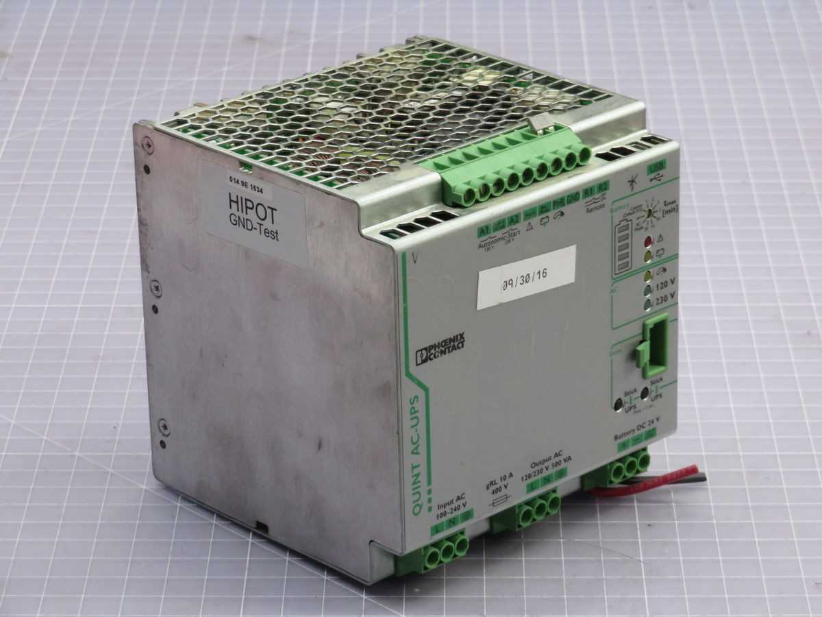 PHOENIX CONTACT QUINT-UPS/1AC/1AC/500VA UNINTERRUPTIBLE POWER SUPPLY T255141 - POWER SUPPLIES