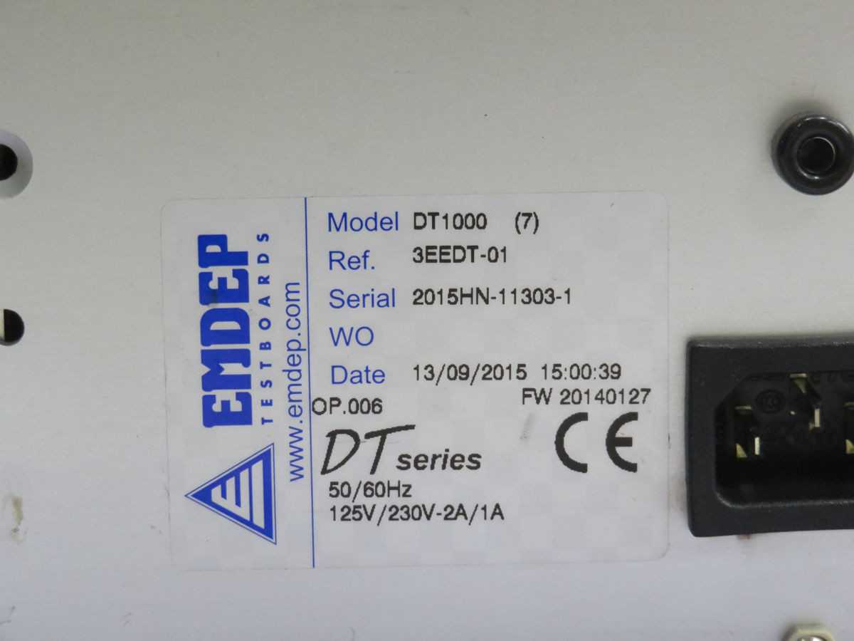 EMDEP DT1000-7 TESTBOARD T248017 - PLC MODULES