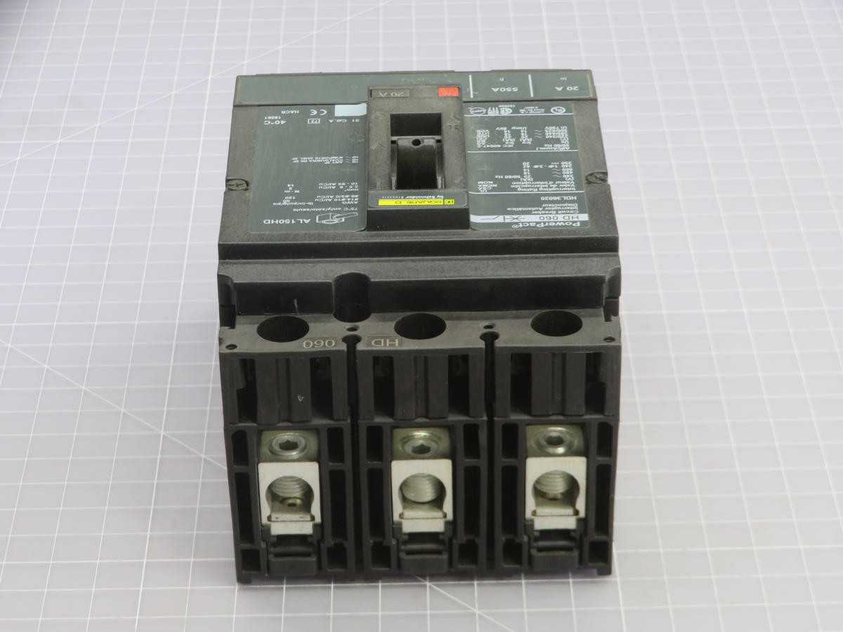 SQUARE D HDL36020 MOLDED CASE CIRCUIT BREAKER T243905 - CIRCUIT BREAKERS