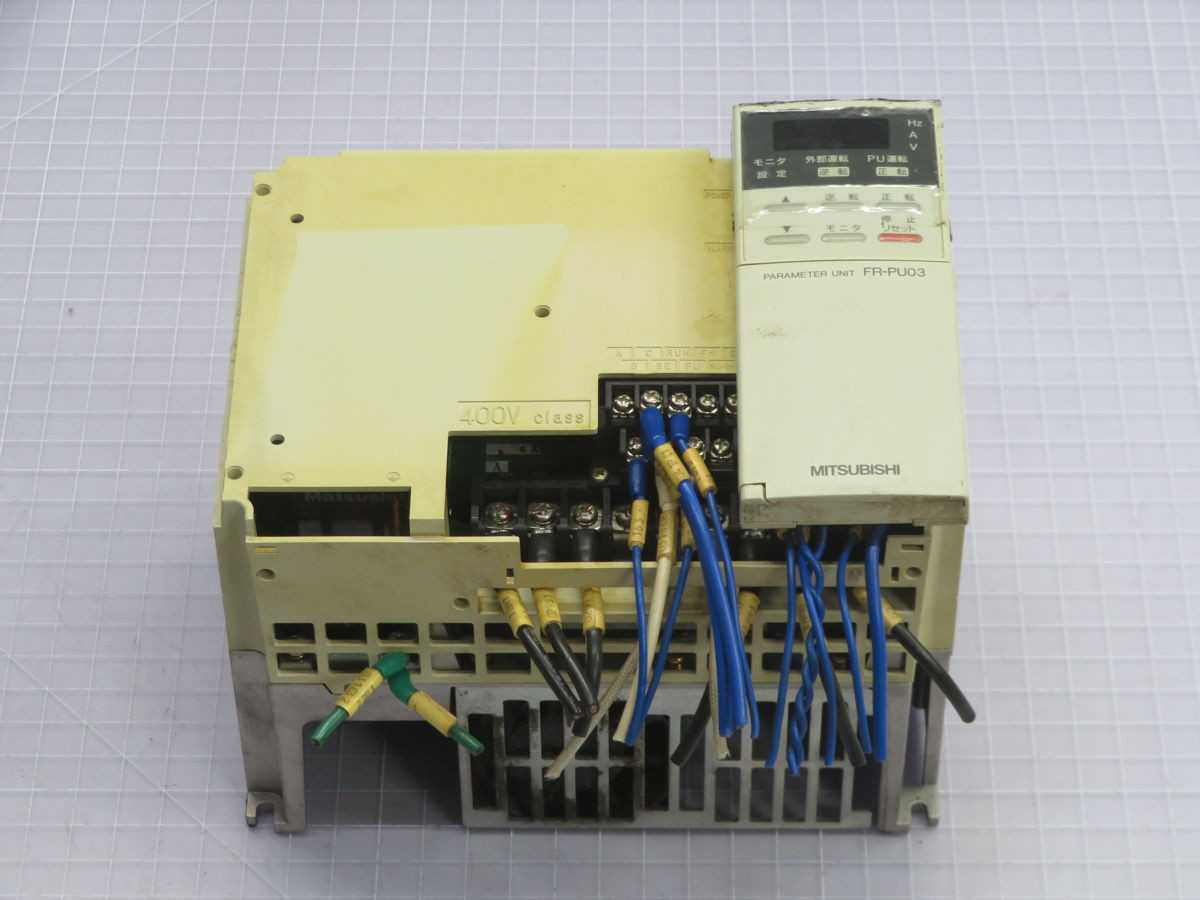 Mitsubishi FR-A044-3.7k Inverter Drive T259964 - AC VFD DRIVES