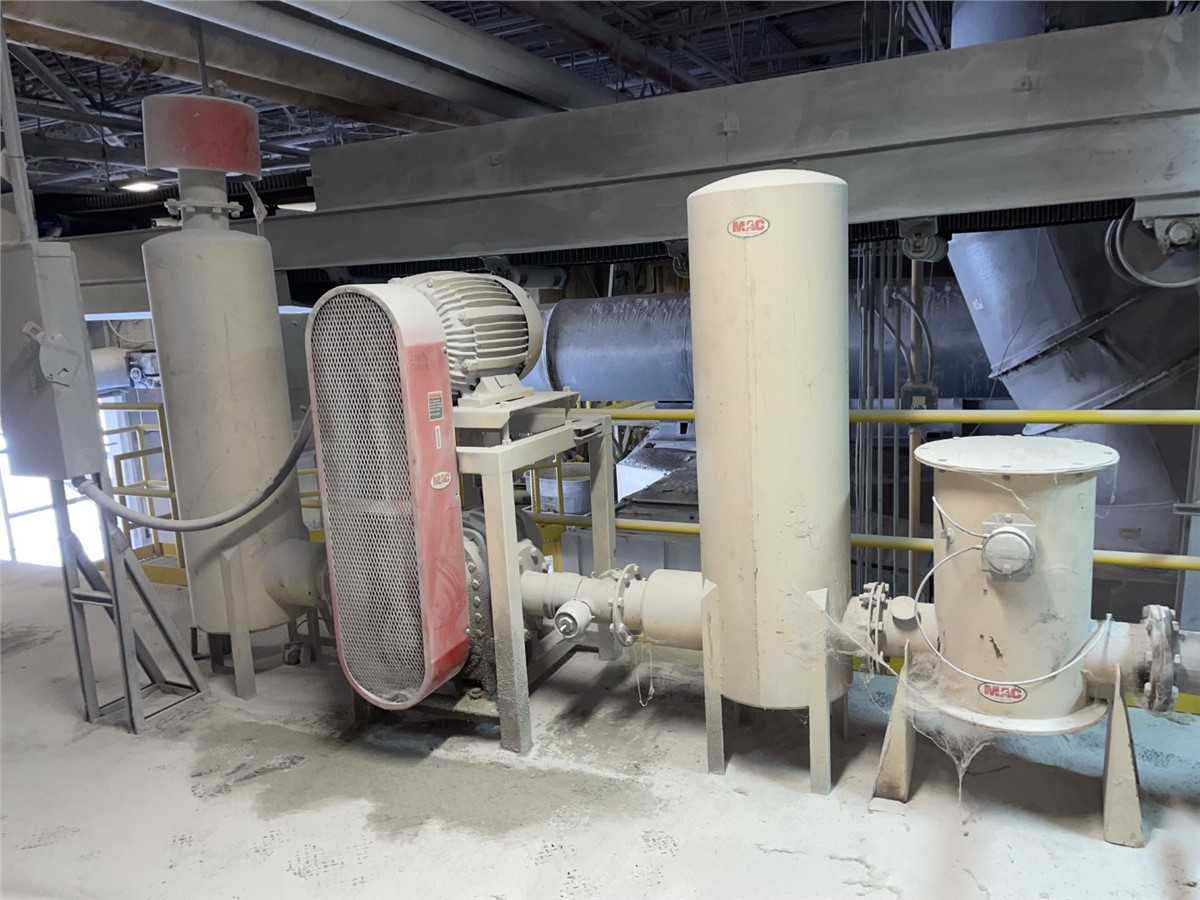 75 HP Mac Vacuum Conveyor With 1563 CFM Flow Rate And 8 In Discharge Size - VACUUM PUMP