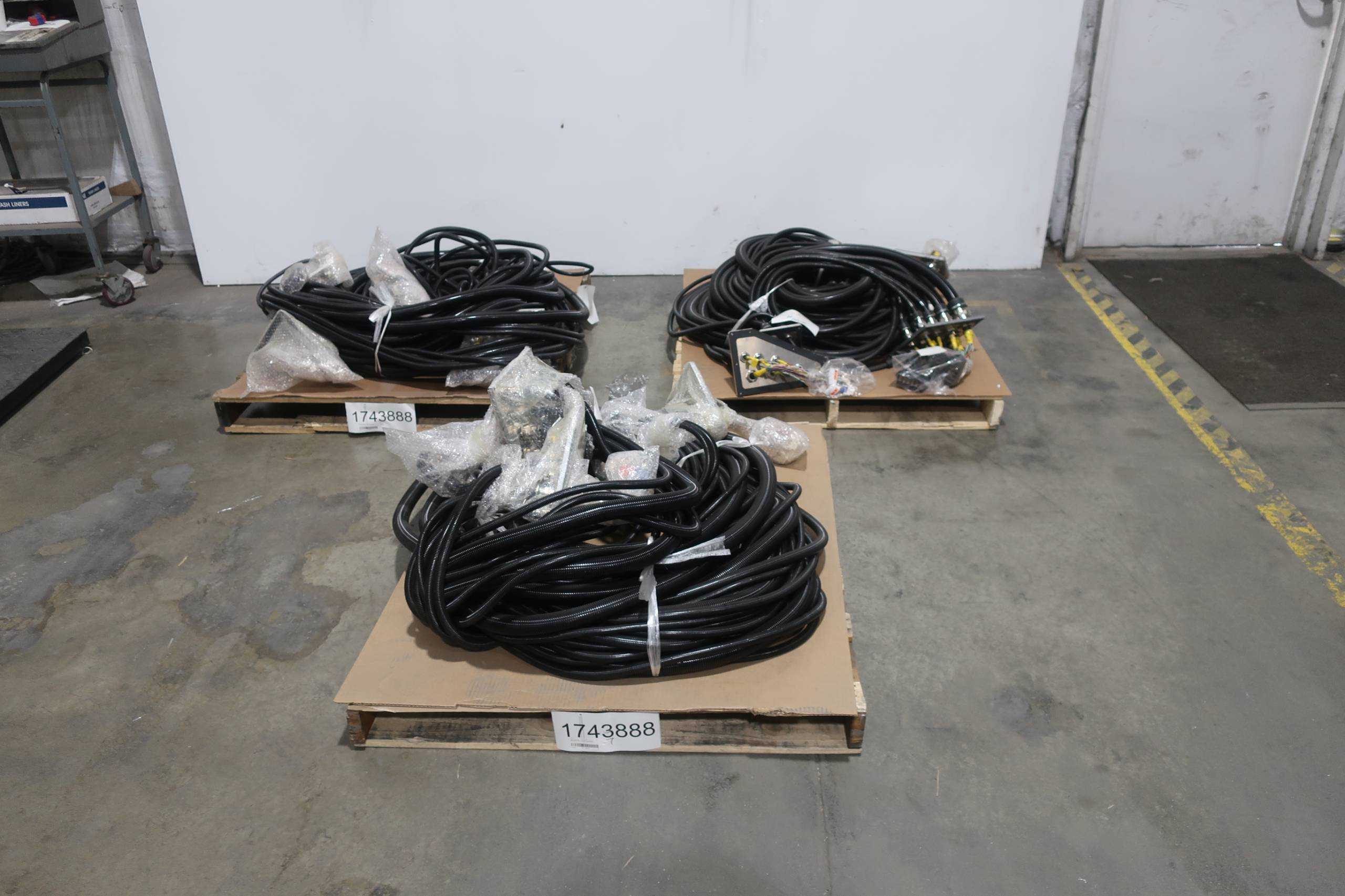SKU 1743888 - LOT OF 3 YASKAWA 5292929-1-HE1Y HW0171852-B MOTOMAN WIRING HARNESS CABLE ASSEMBLY - INDUSTRIAL ROBOTS