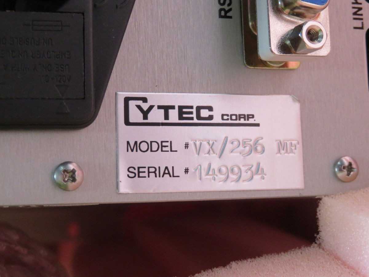 CYTEC VX/256 MF MAINFRAME RACK MOUNTING UNIT T251869 - CONTROL CABINETS