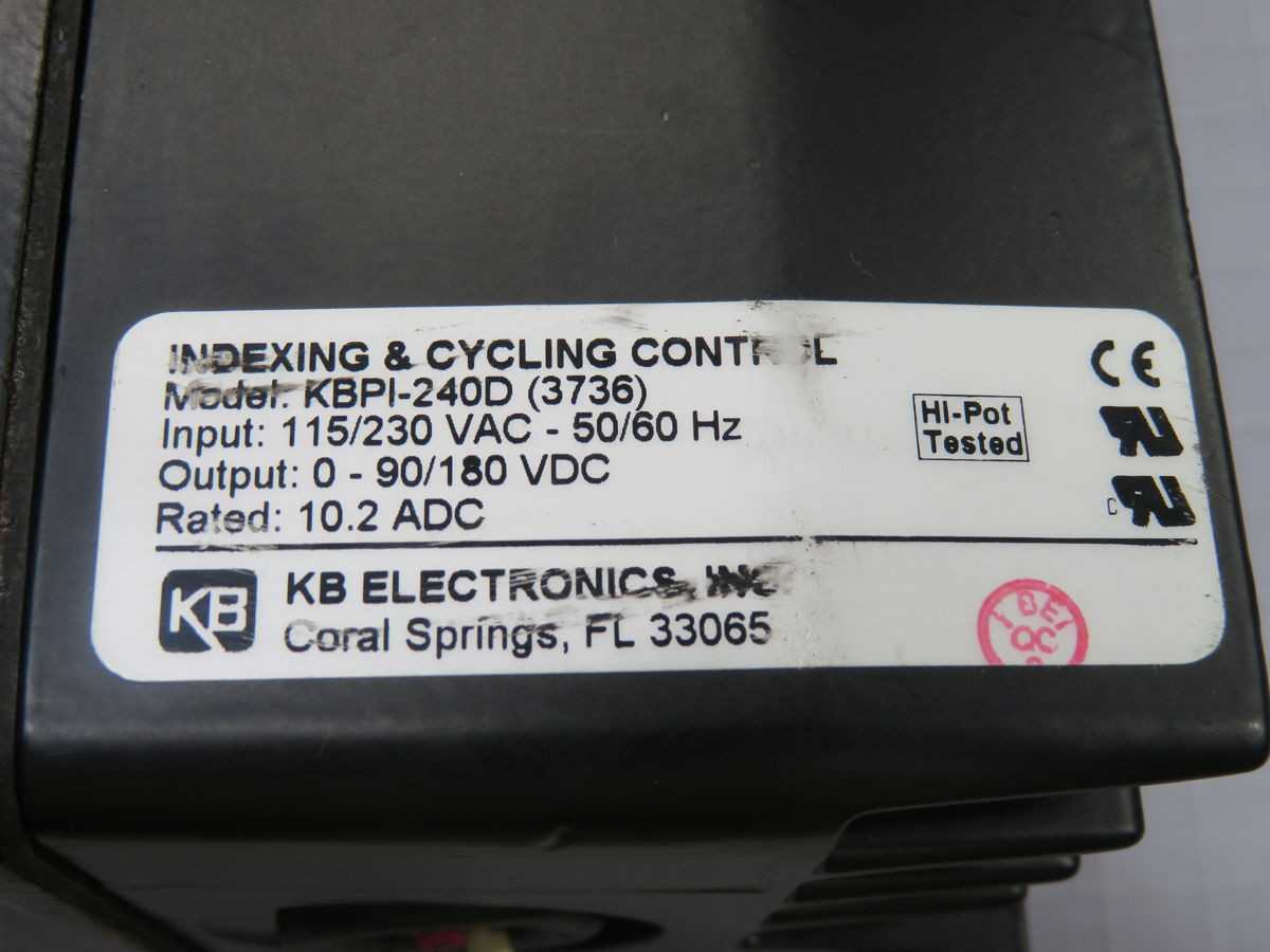 KB ELECTRONICS KBPI-240D-3736 DC DRIVE T247980 - AC VFD DRIVES