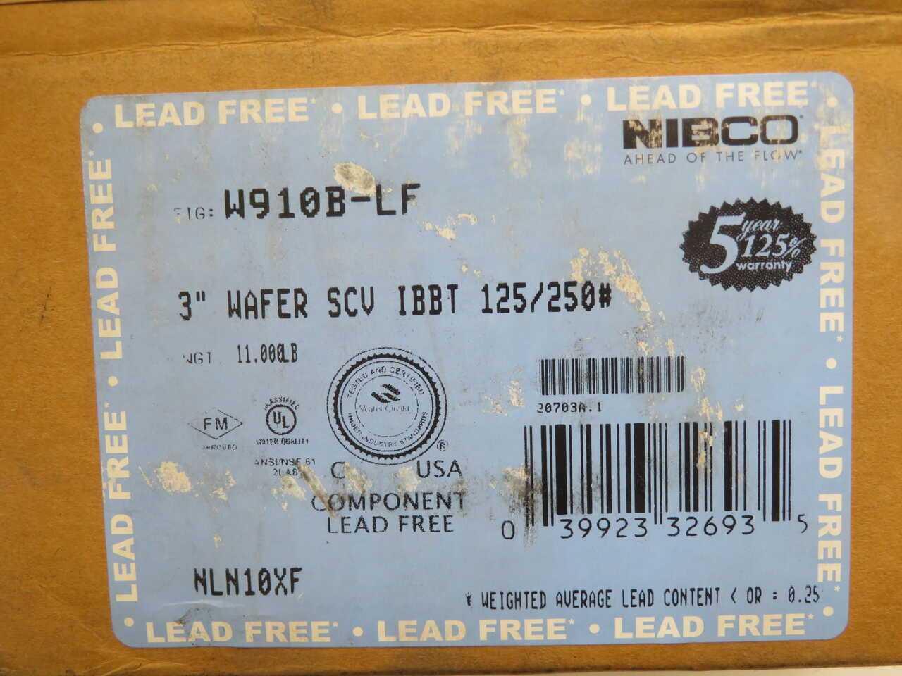 NIBCO W910B-LF Silent Wafer Check Valve - New In Box - CHECK VALVE