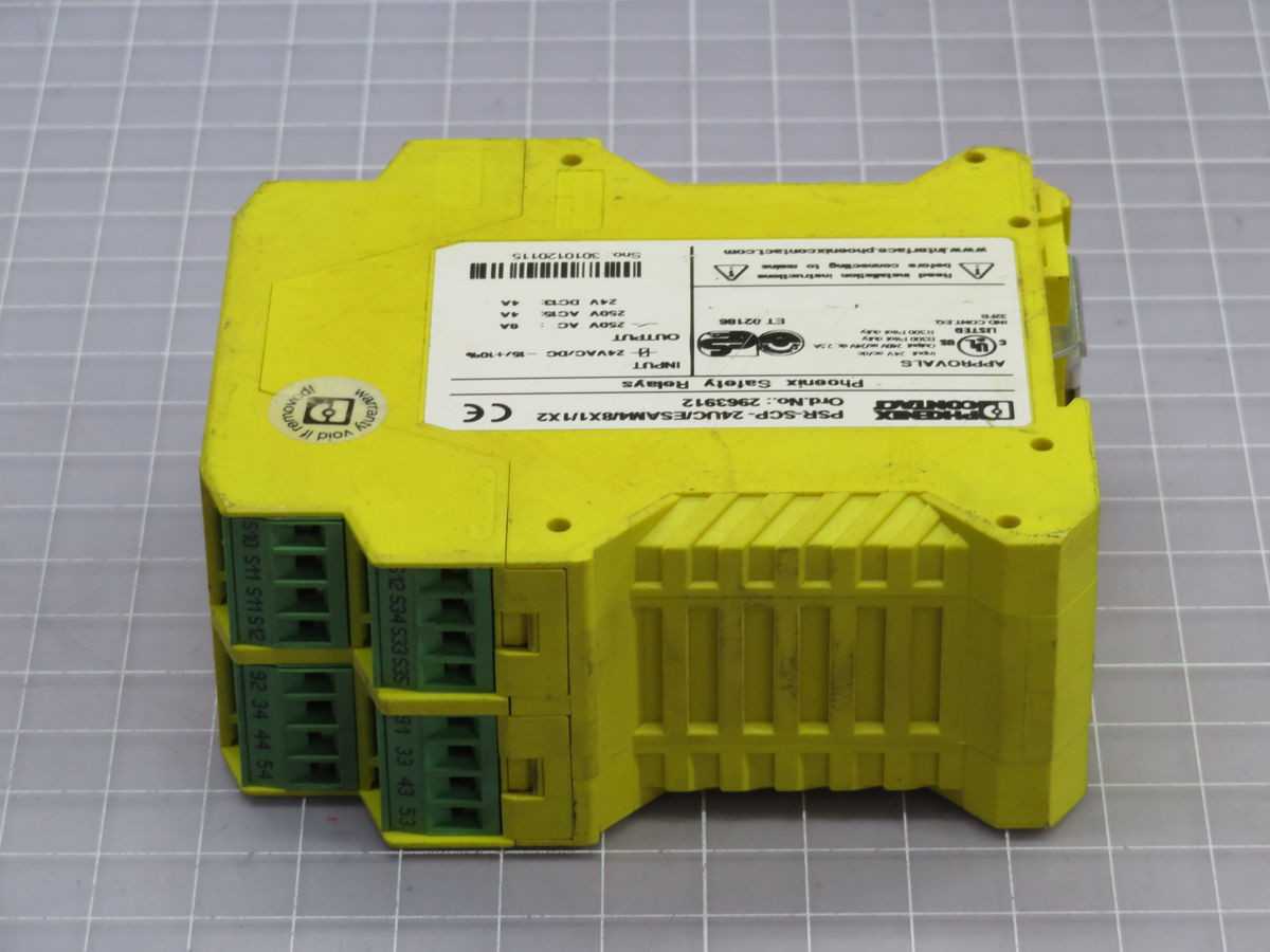 PHOENIX CONTACT PSR-SCP-24UC/ESAM4/8X1/1X2 SAFETY RELAY T256037 - SAFETY RELAY